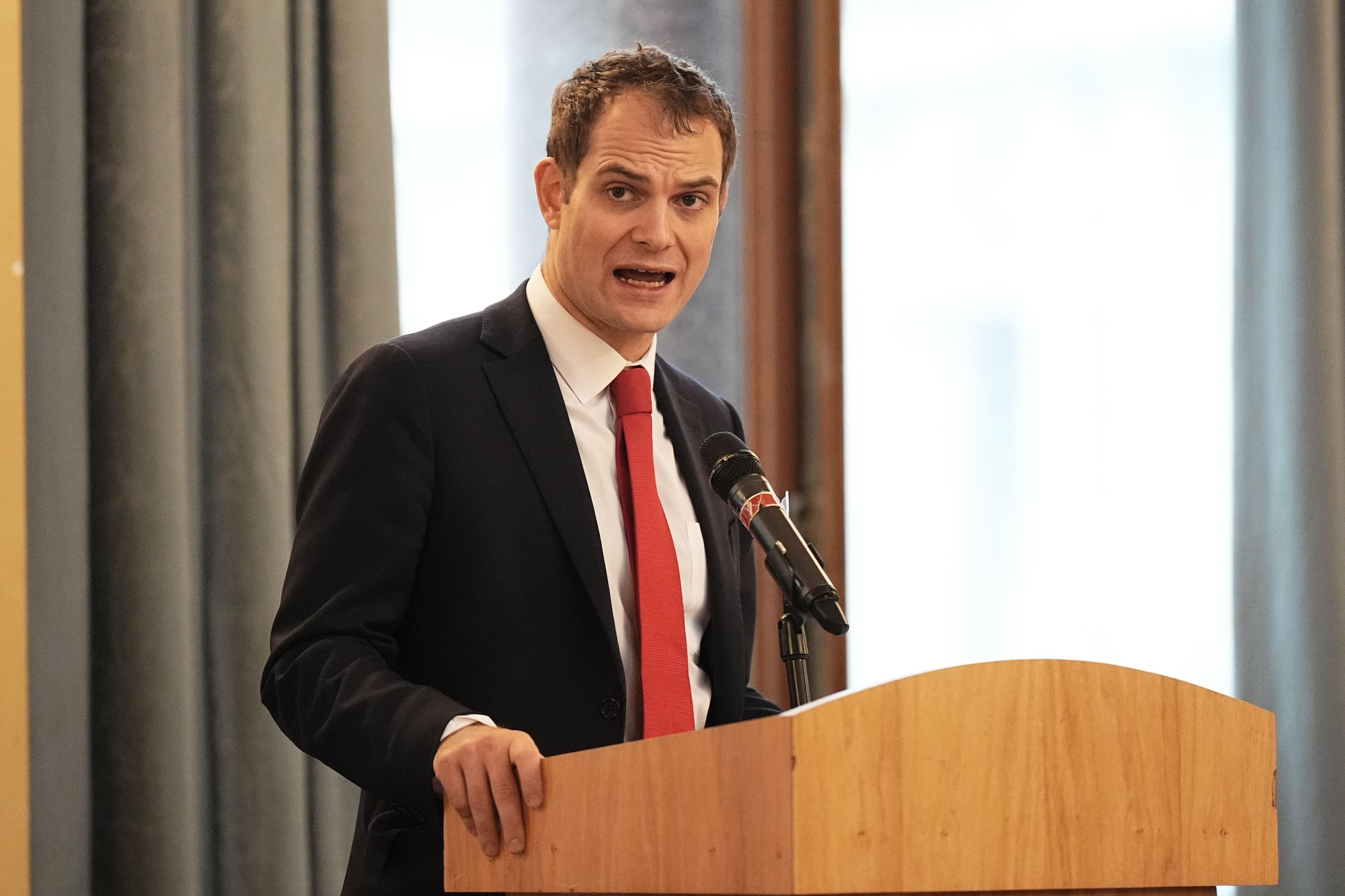 Hamish Falconer said the UK Government was ‘deeply concerned about the resumption of hostilities in Gaza’ (Aaron Chown/PA)