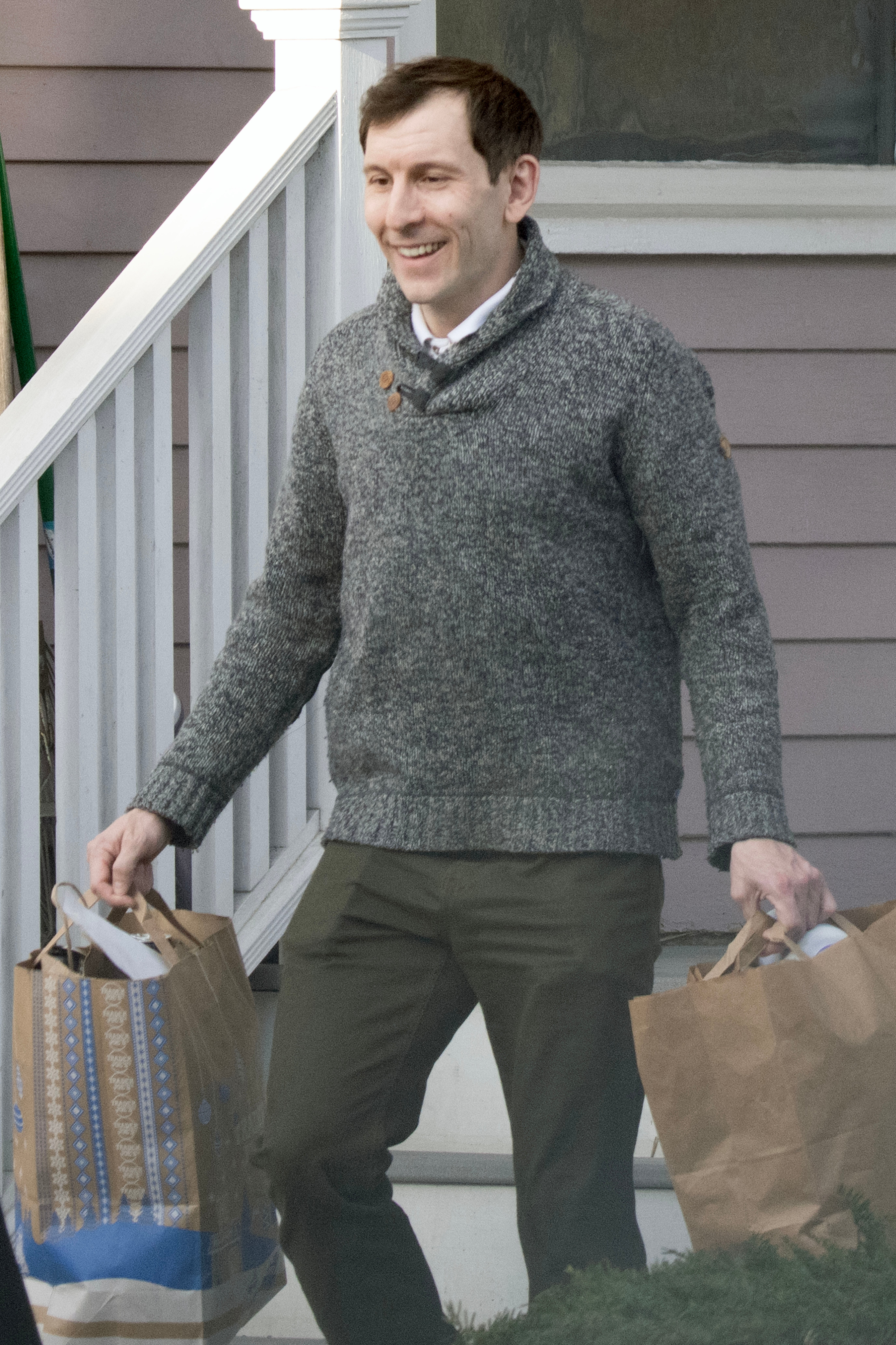 Erik Per Sullivan, known for his role as Dewey in ‘Malcolm in the Middle,’ pictured leaving his house in Boston, MA, on March 26, 2025