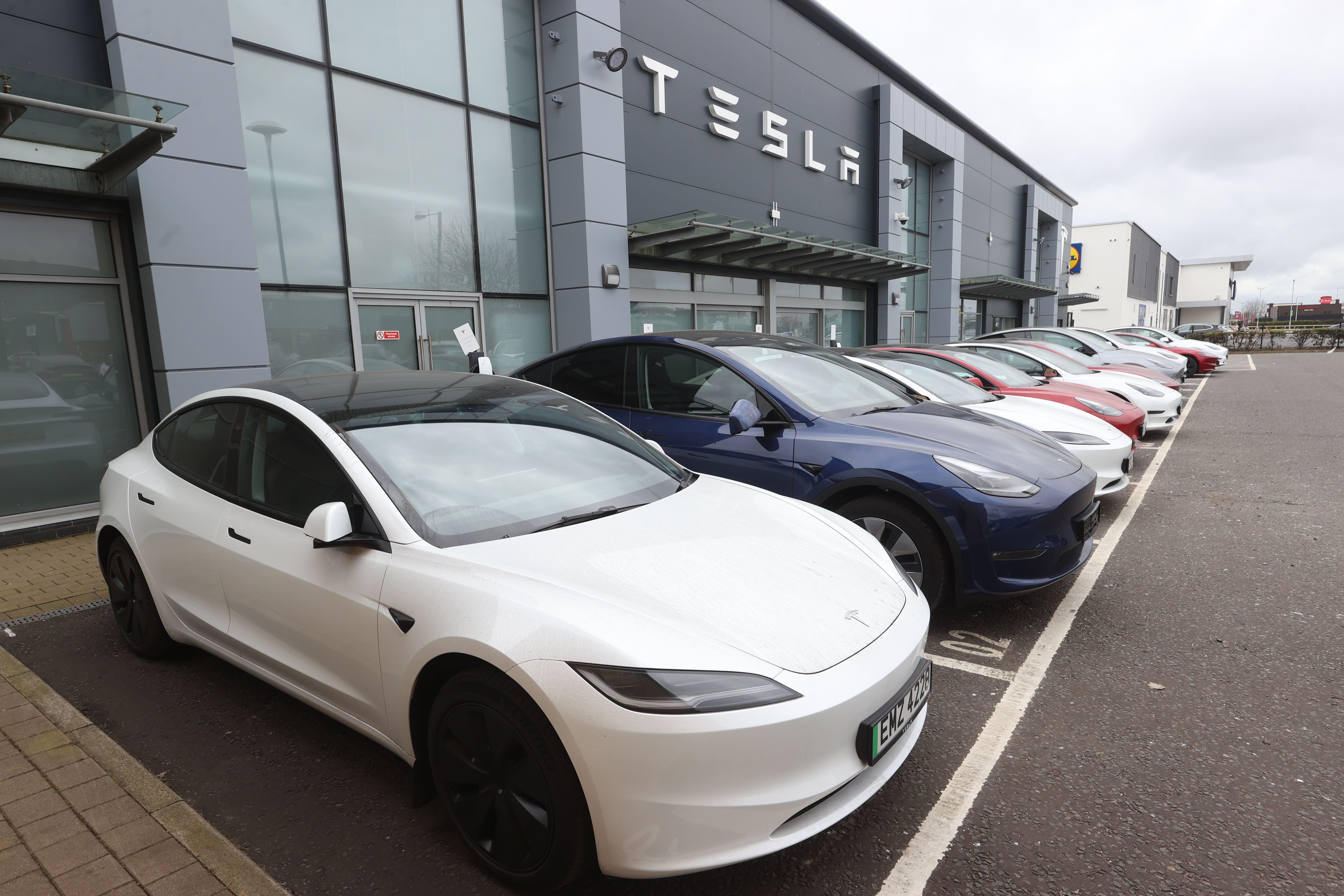 Tesla sales slid over the first quarter (Liam McBurney/PA)
