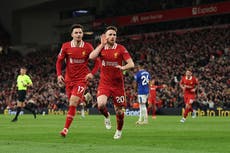 Liverpool vs Everton LIVE: Result and reaction as Diogo Jota inspires crucial Merseyside derby win for league leaders