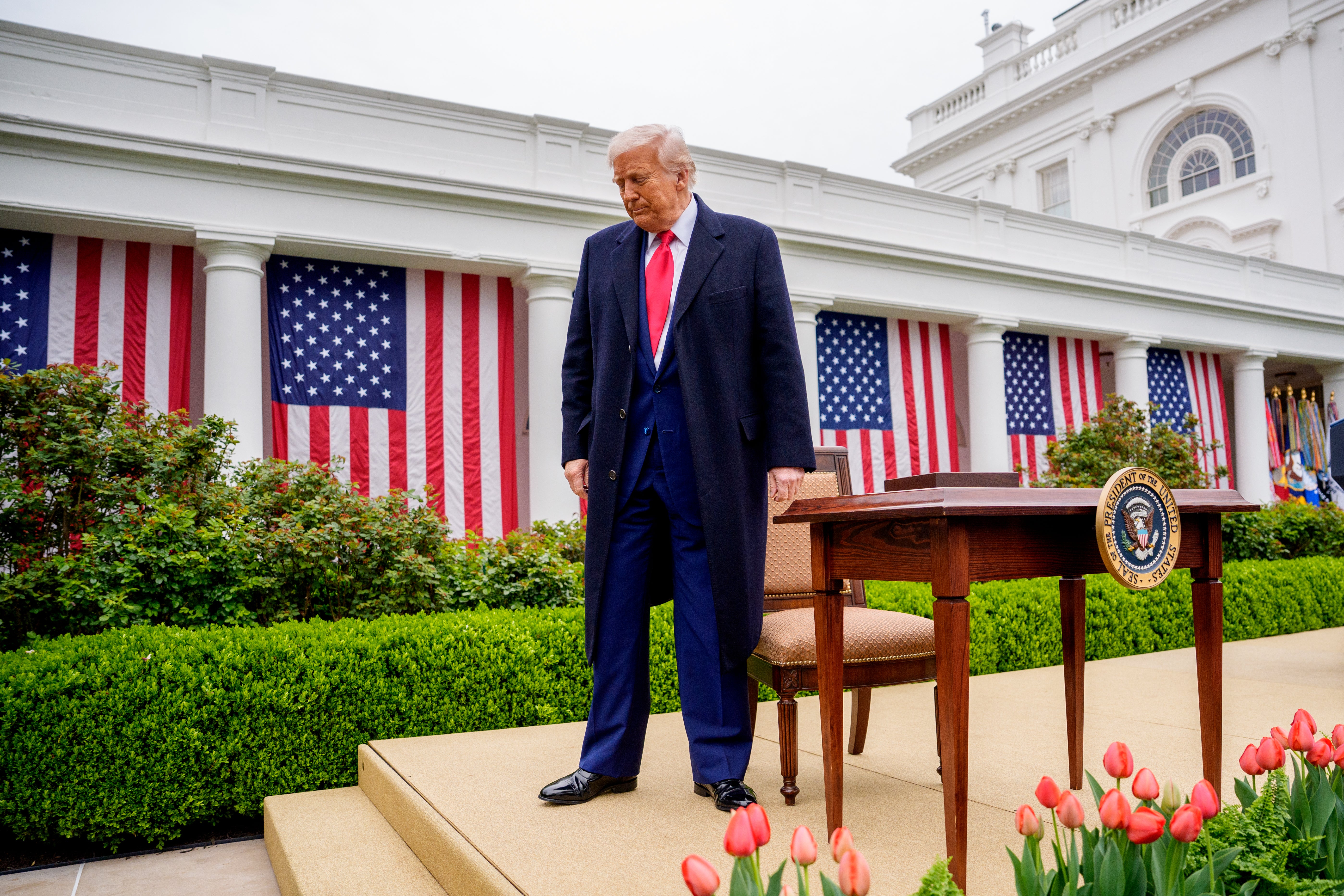 US President Donald Trump announced the new tariffs from the White House rose garden on April 2.