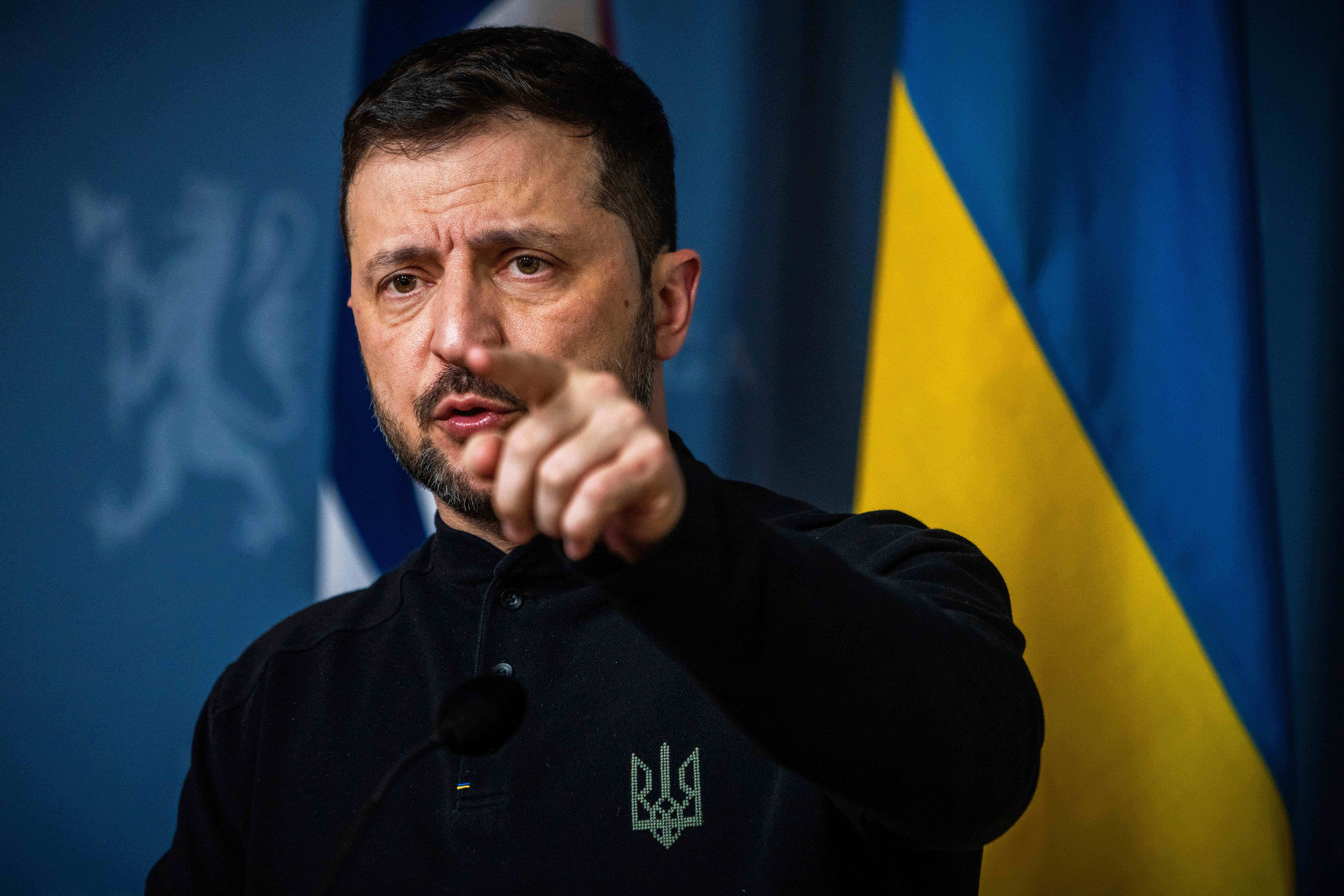 Ukrainian President Volodymyr Zelensky (Ole Berg-Rusten/NTB Scanpix via AP)