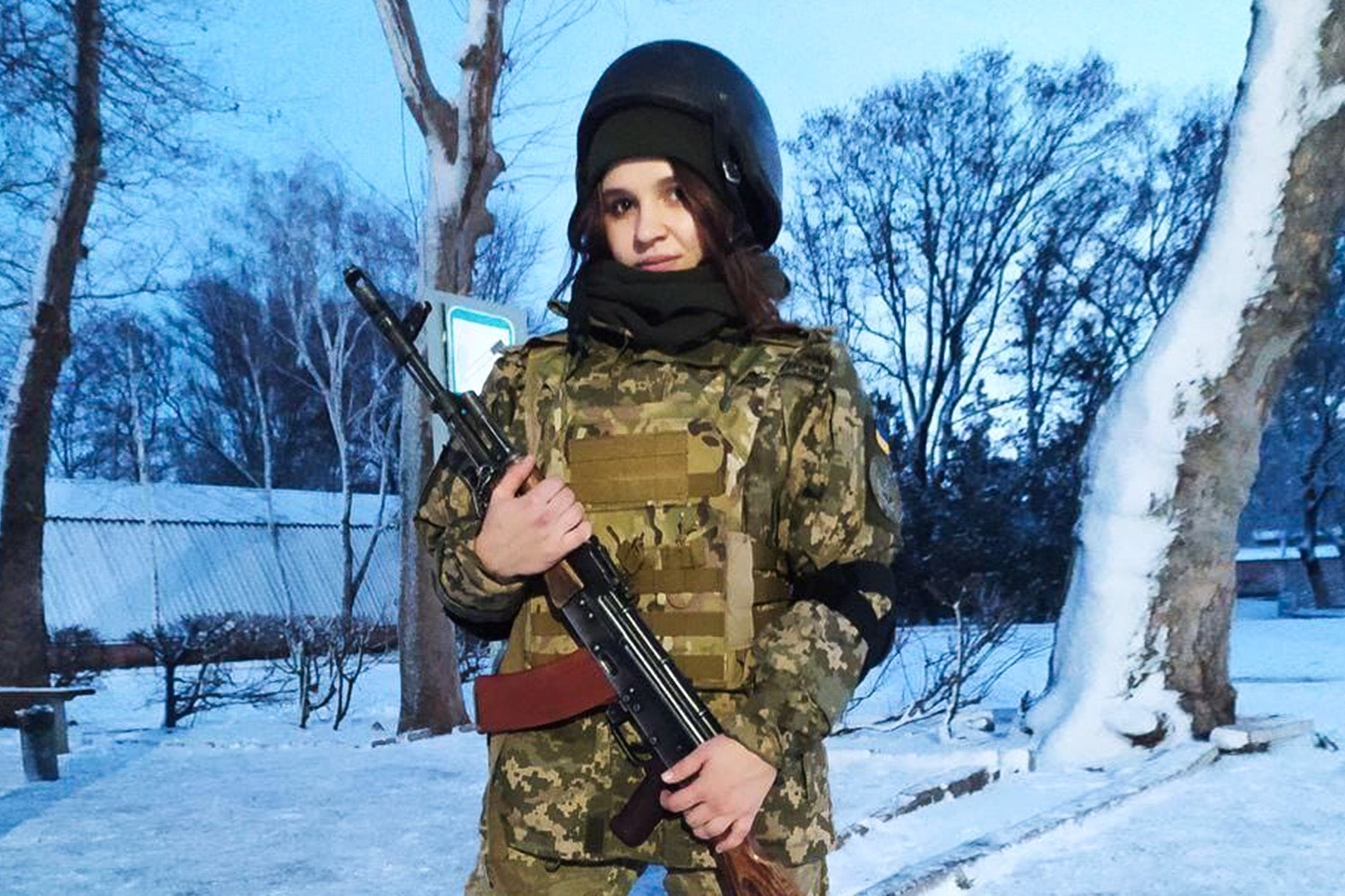 Katya enlisted at 19, but after years of dealing with the dead and injured she found she could not sleep, speak and suffered debilitating headaches