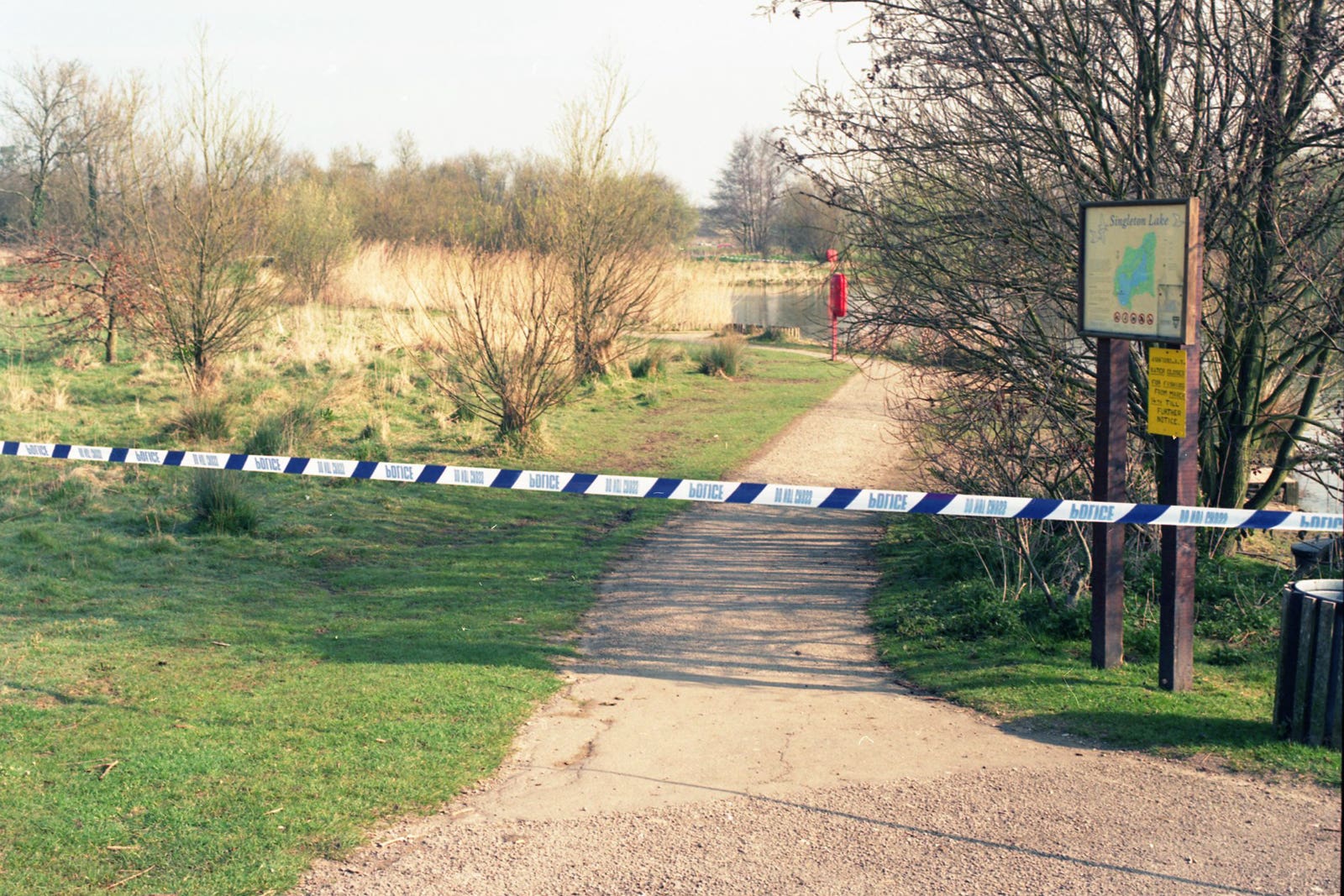 The crime scene in 1995 (Kent Police)