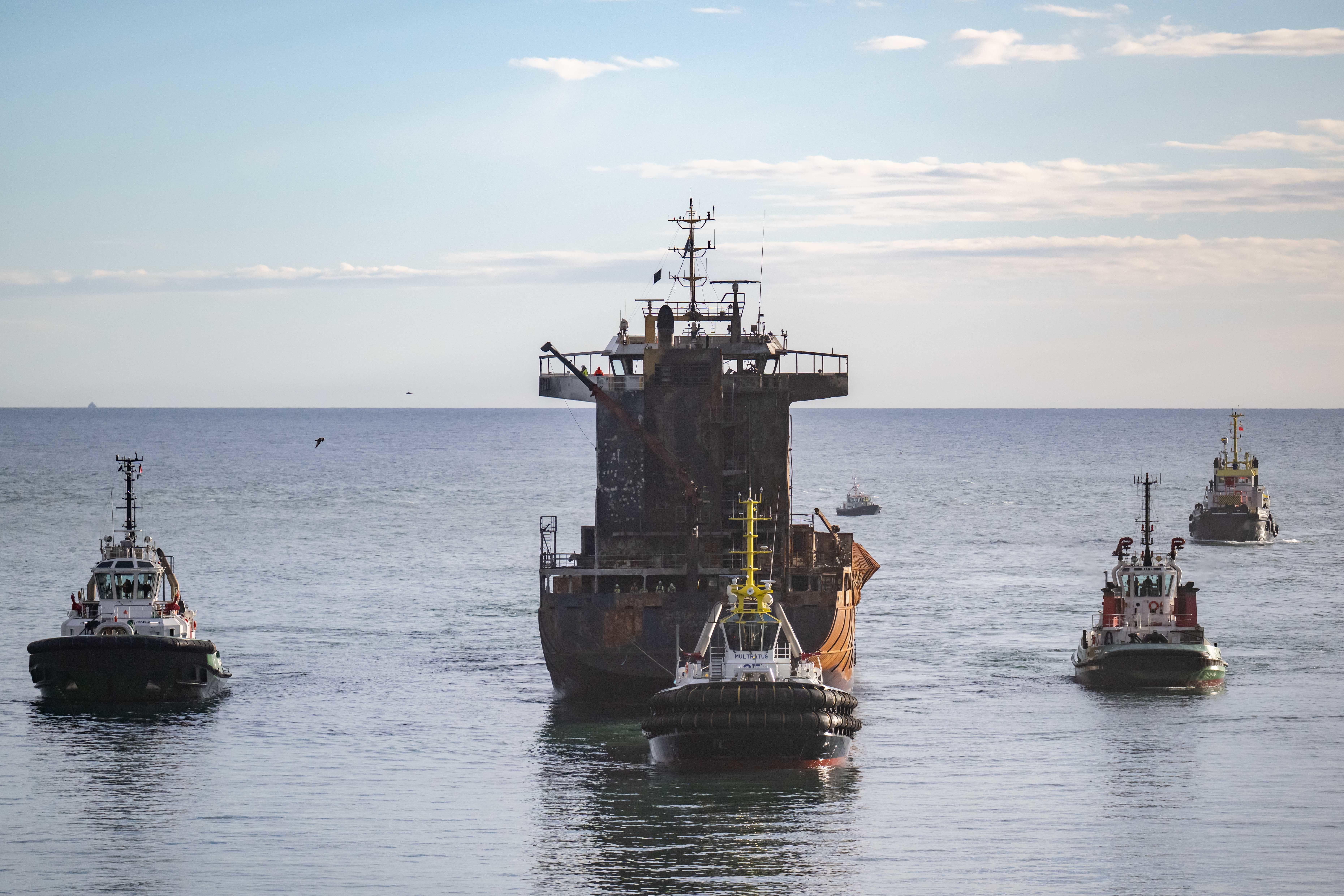 There was no ‘dedicated lookout’ on two vessels which crashed in the North Sea last month in ‘patchy conditions’, investigators said (Michal Wachucik/PA)