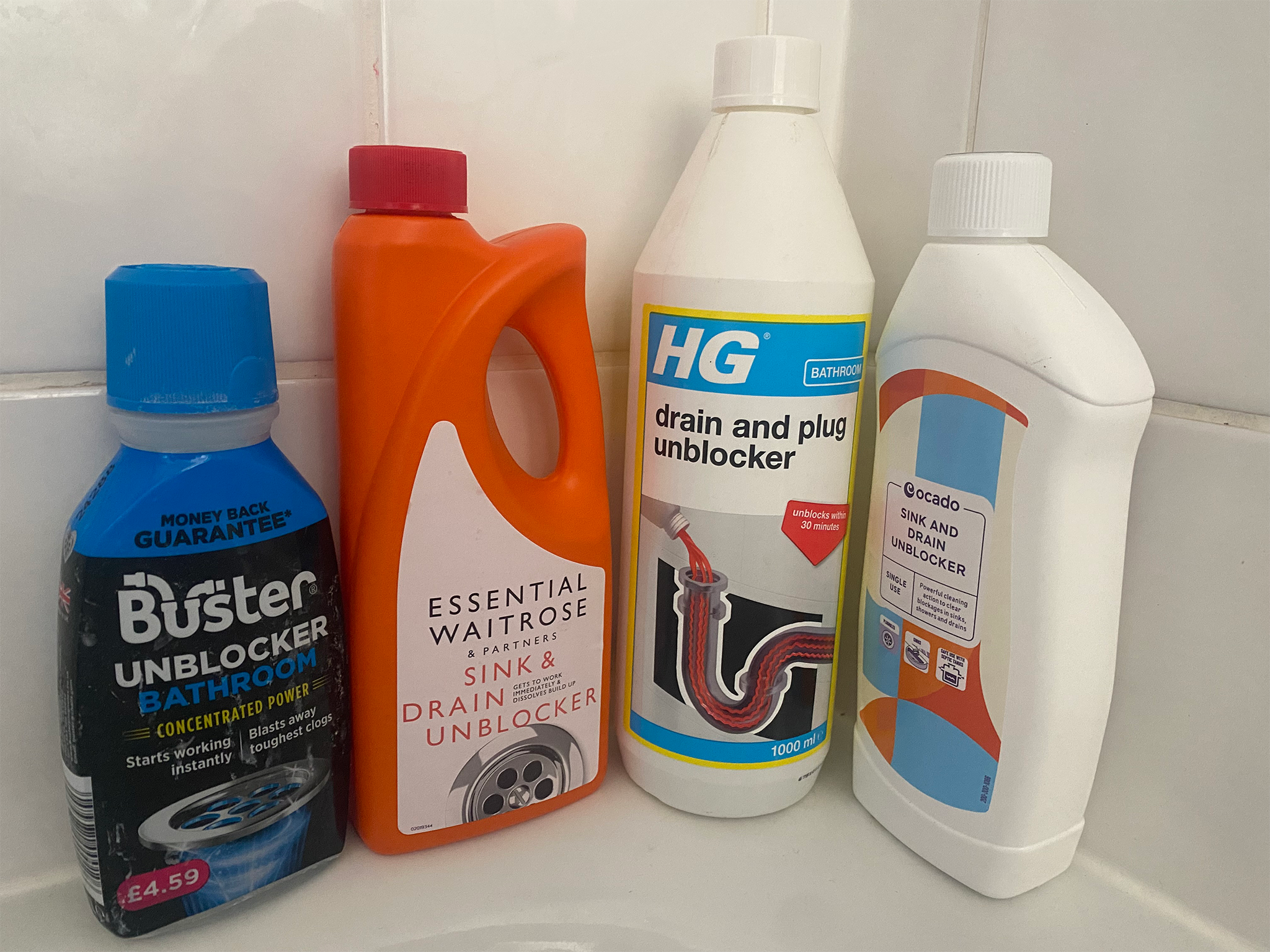 We measured drainage speed before and after each treatment