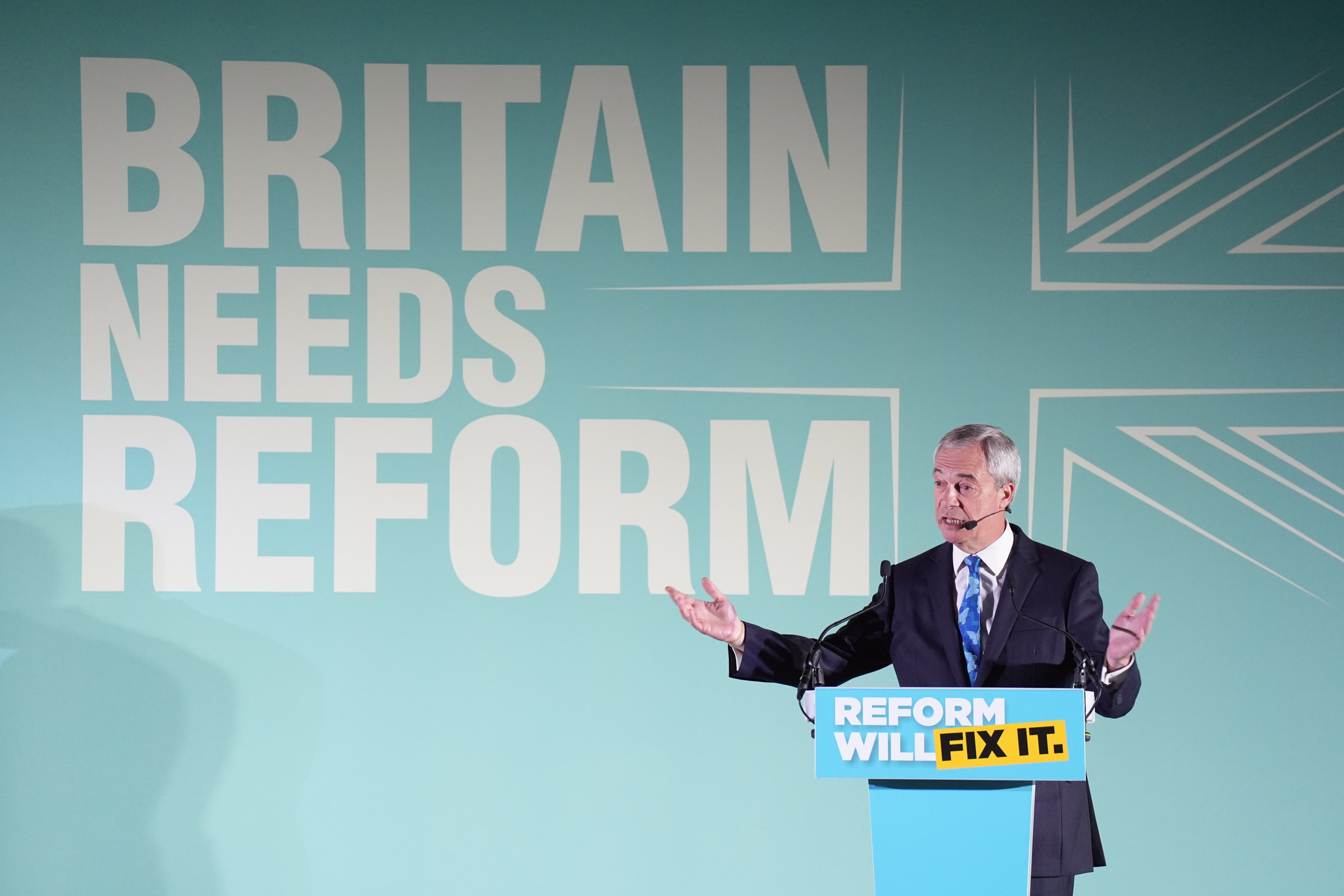 Nigel Farage says his party will put up candidates in 99 per cent of seats being contested on 1 May