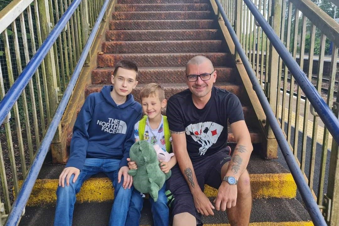 Filip Rossa, 15, Dominic Rossa, 7, and 42-year-old Jaroslaw Rossa, who died in a crash on the M6 (Cumbria Police/PA)