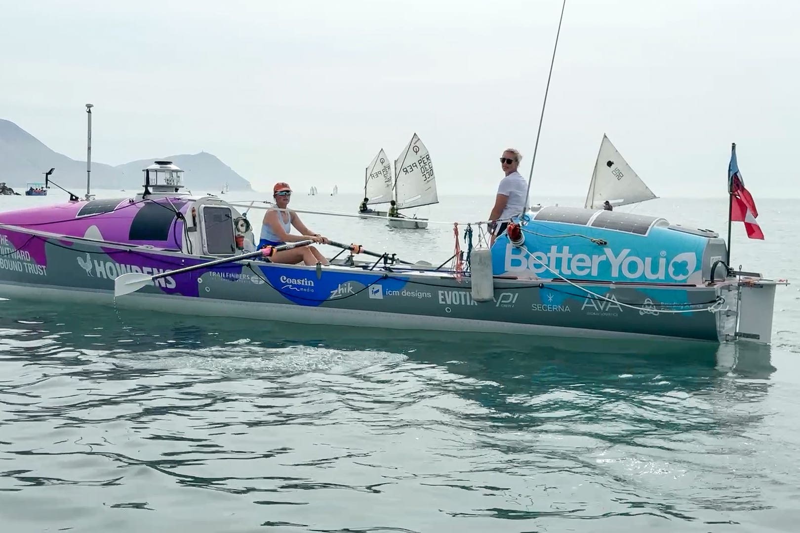 ‘We absolutely love being at sea and the simple life,’ said Jess Rowe (Seas the Day/PA)