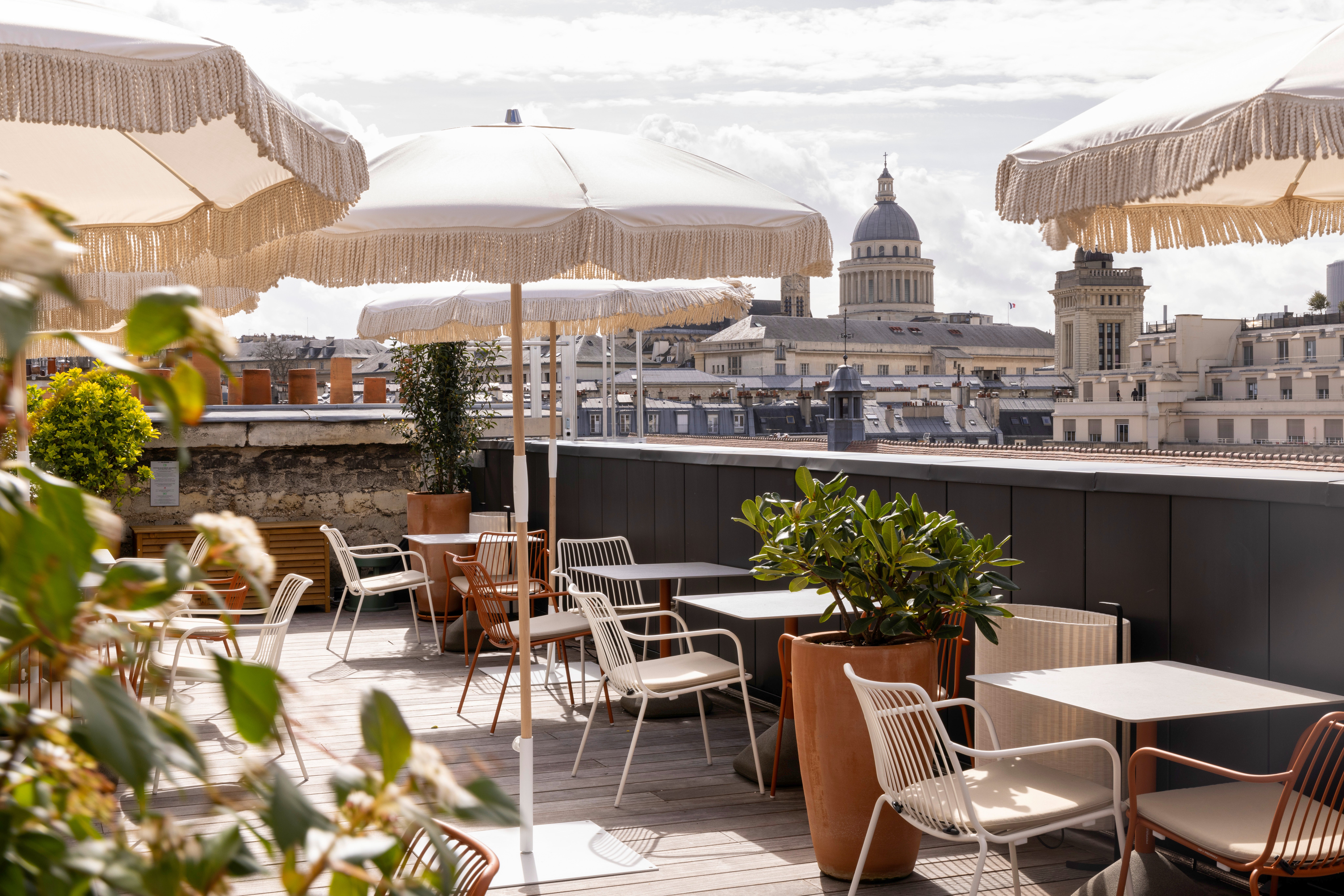 Hotel Pilgrim has a lovely roof terrace from which to admire the city views