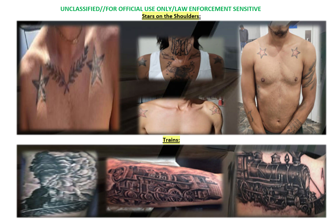Three of the four train tattoos from the government documents first appeared on a lifestyle blog offering train tattoo ideas for men