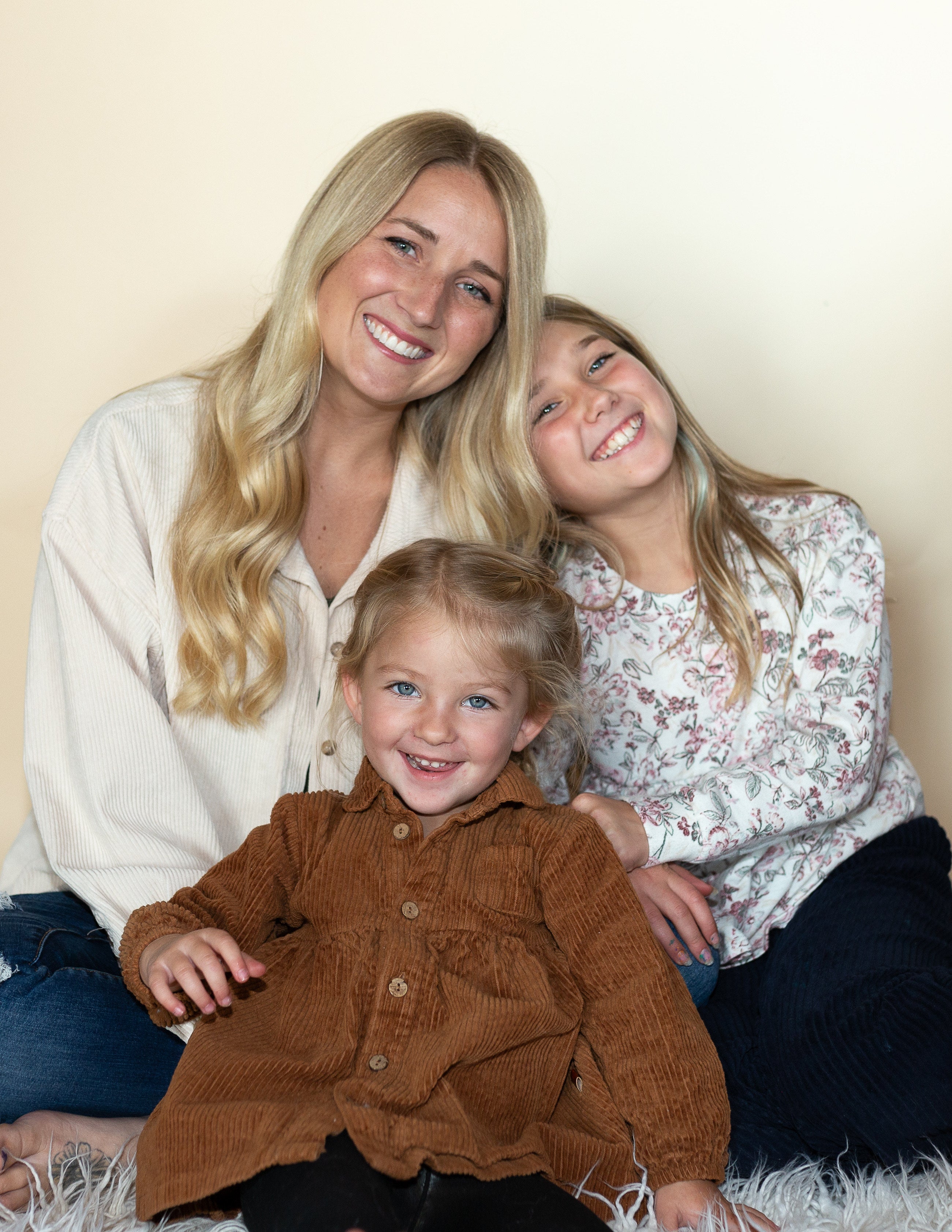 Allison with her two children. After she gave birth to her oldest, her aim was to live long enough for her daughter to remember her