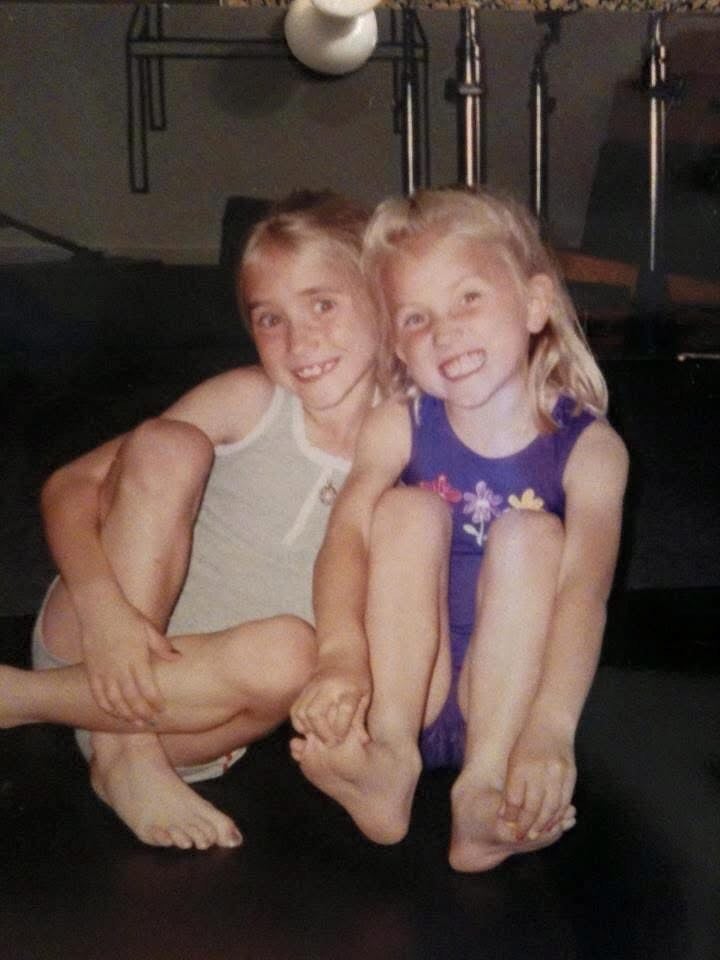 Morgan and Allison not long after their diagnosis, when their parents were told that they would likely live to be 30 years old