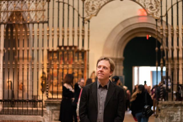 <p>Off duty: Patrick Bringley was a security guard at the Metropolitan Museum of Art for 10 years</p>