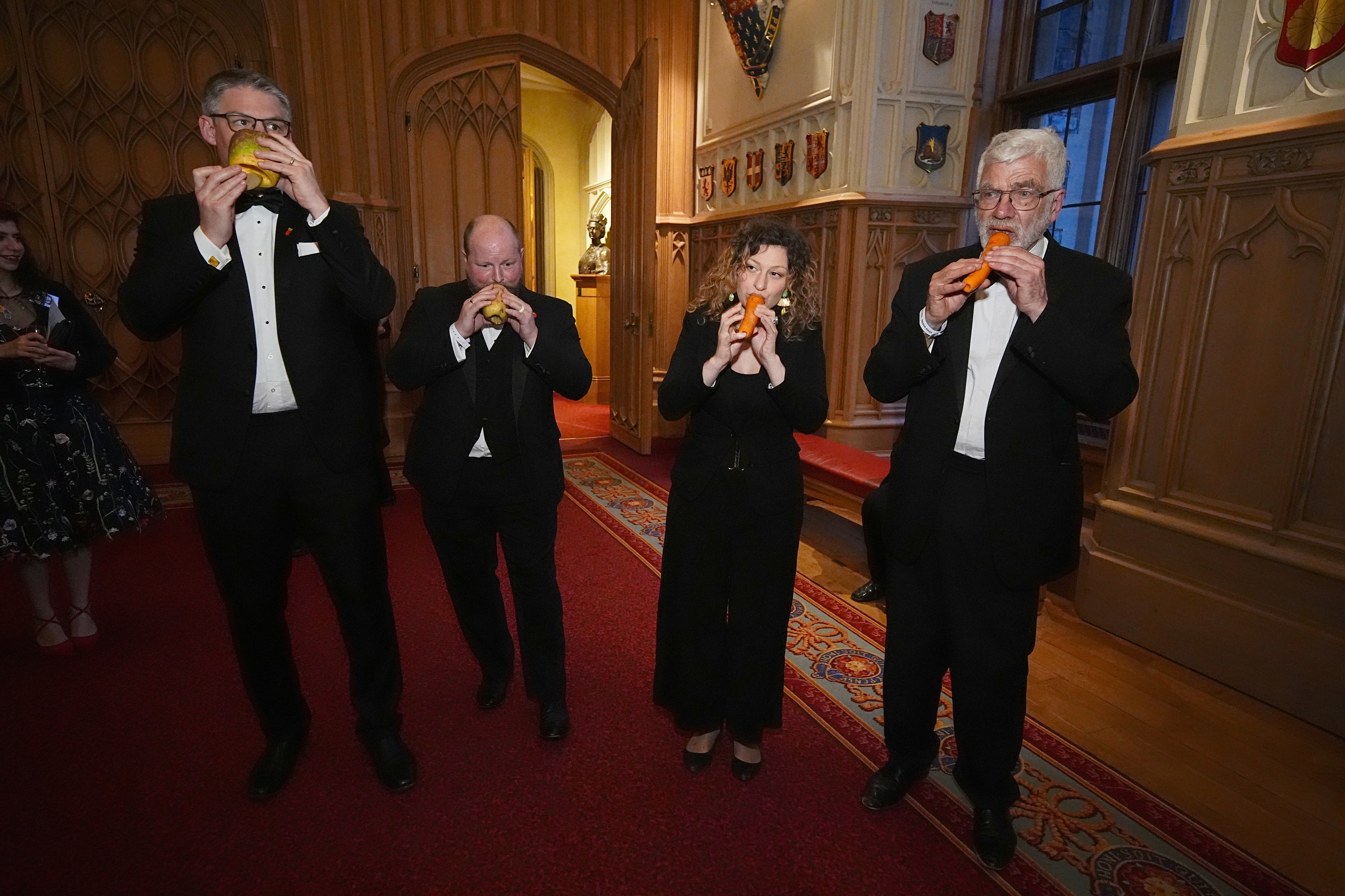 The London Vegetable Orchestra (Aaron Chown/PA)
