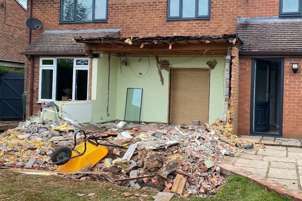 Roberts never finished the building work that his victim paid £17,000 for him to complete