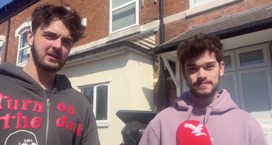Ben Bartlett-Metcalf (left) spoke of seeing rats ‘like small cats’, with Joshua Todd joking that was because they have ‘lots to feed off’ in reference to the rubbish