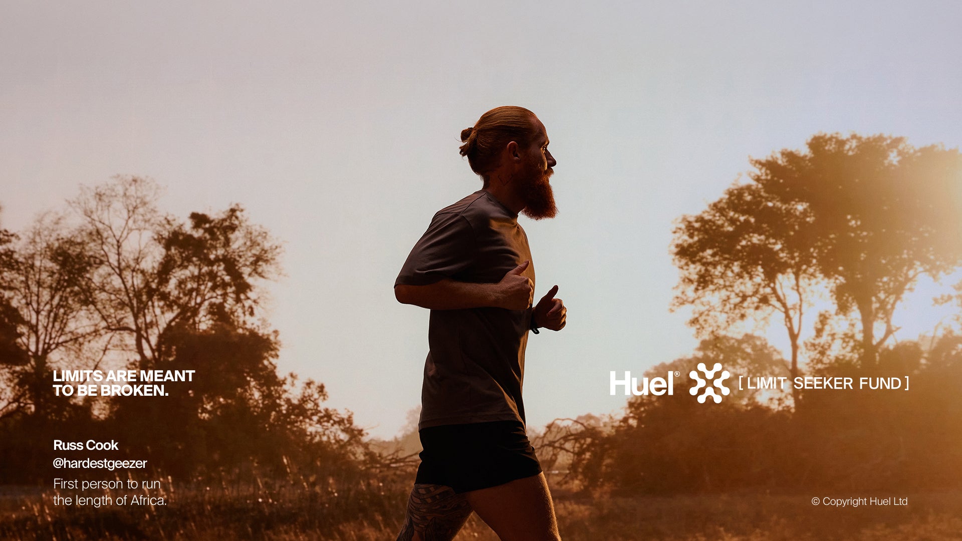 Russ Cook is working with Huel to launch the Limit Seeker fund, aiming to support athletes on their own adventures
