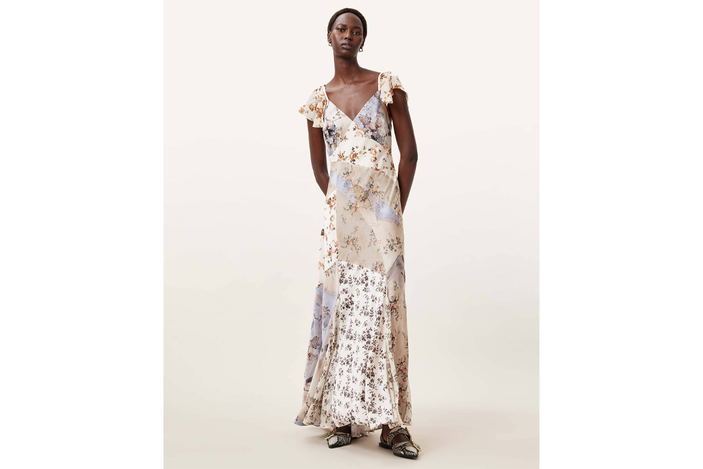 Best wedding guest dress IndyBest review AllSaints lala floral maxi dress