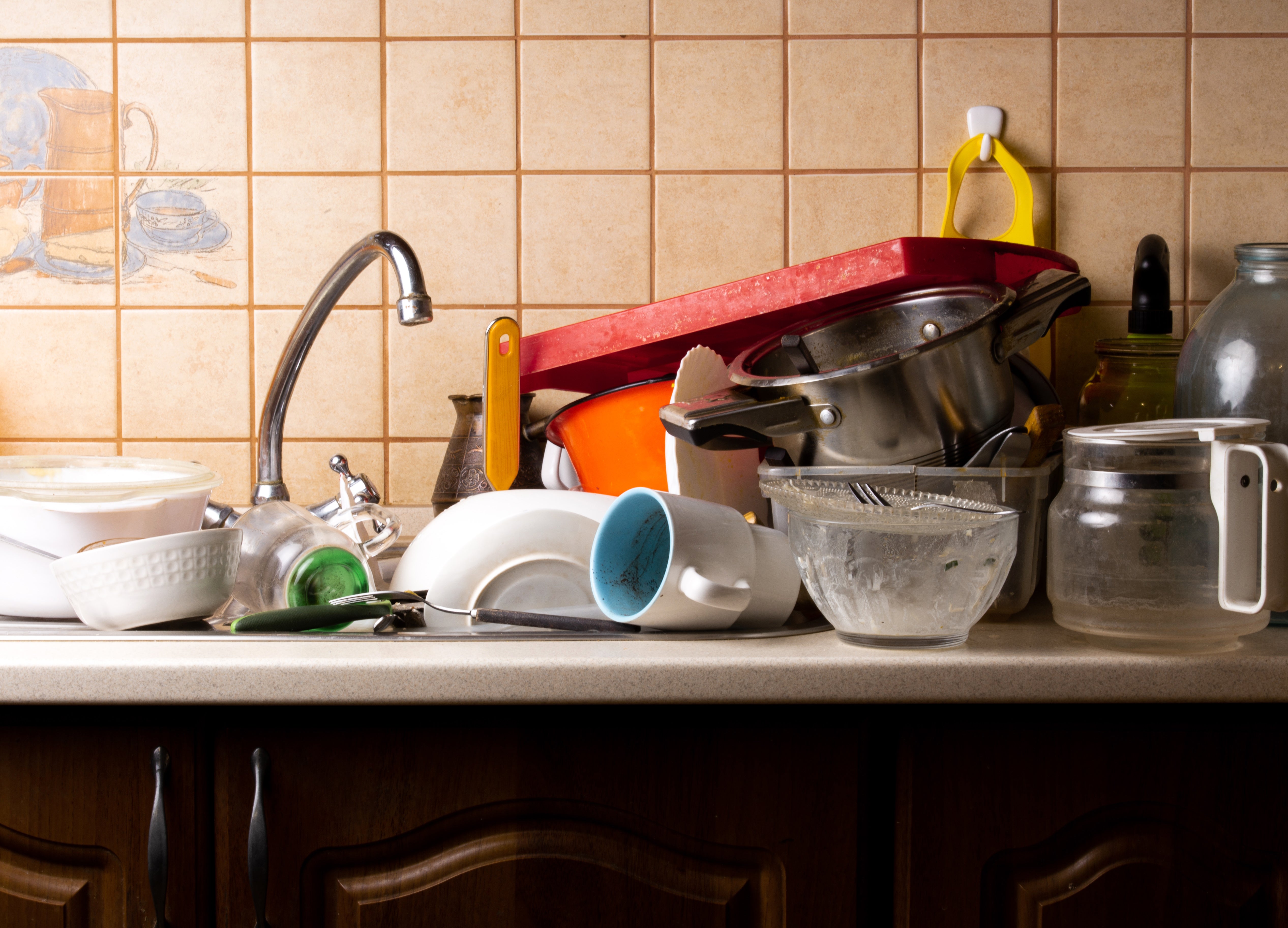 Decluttering the kitchen can be chaotic