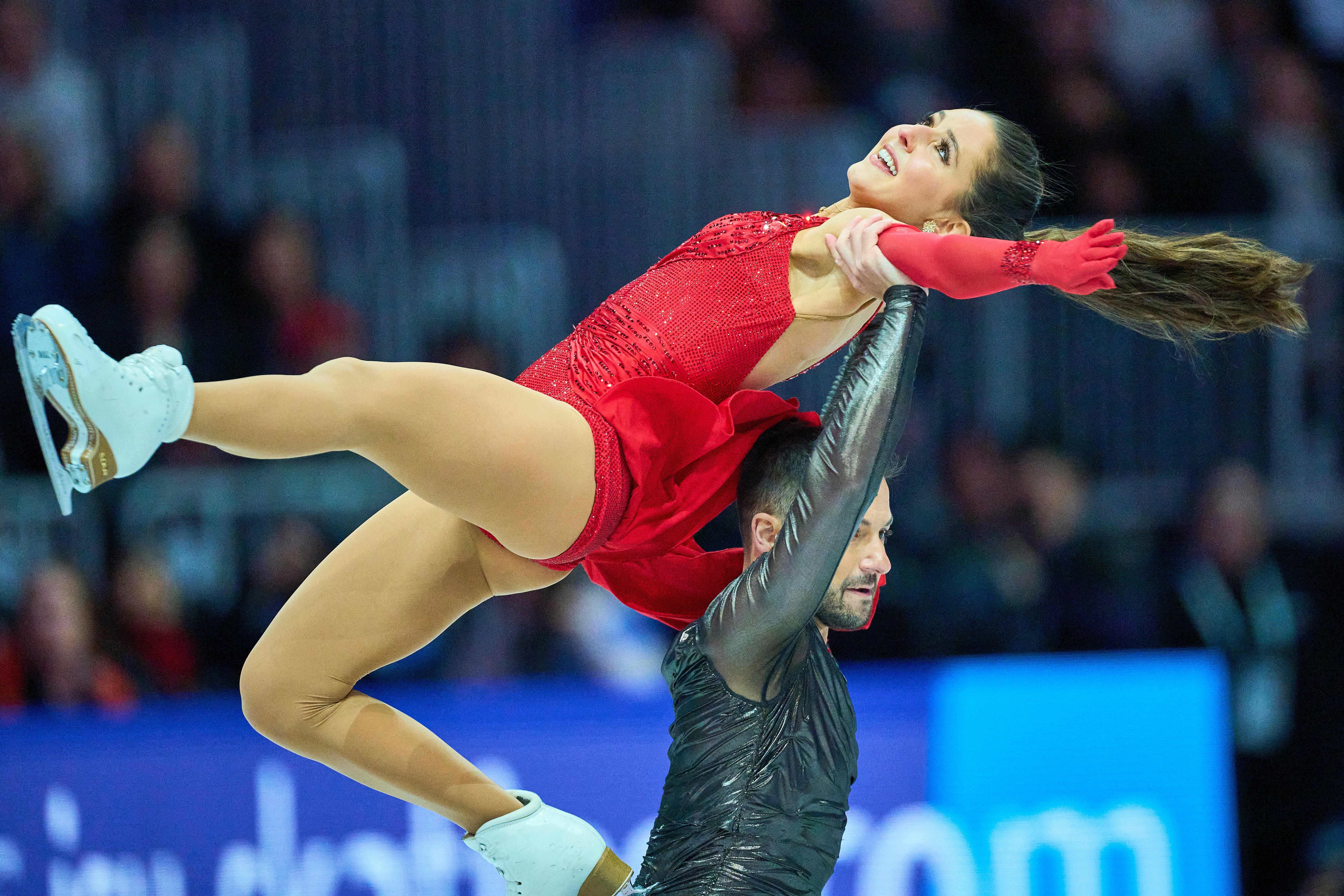 A small mistake on a lift in their free dance led to a nervy wait for the final result