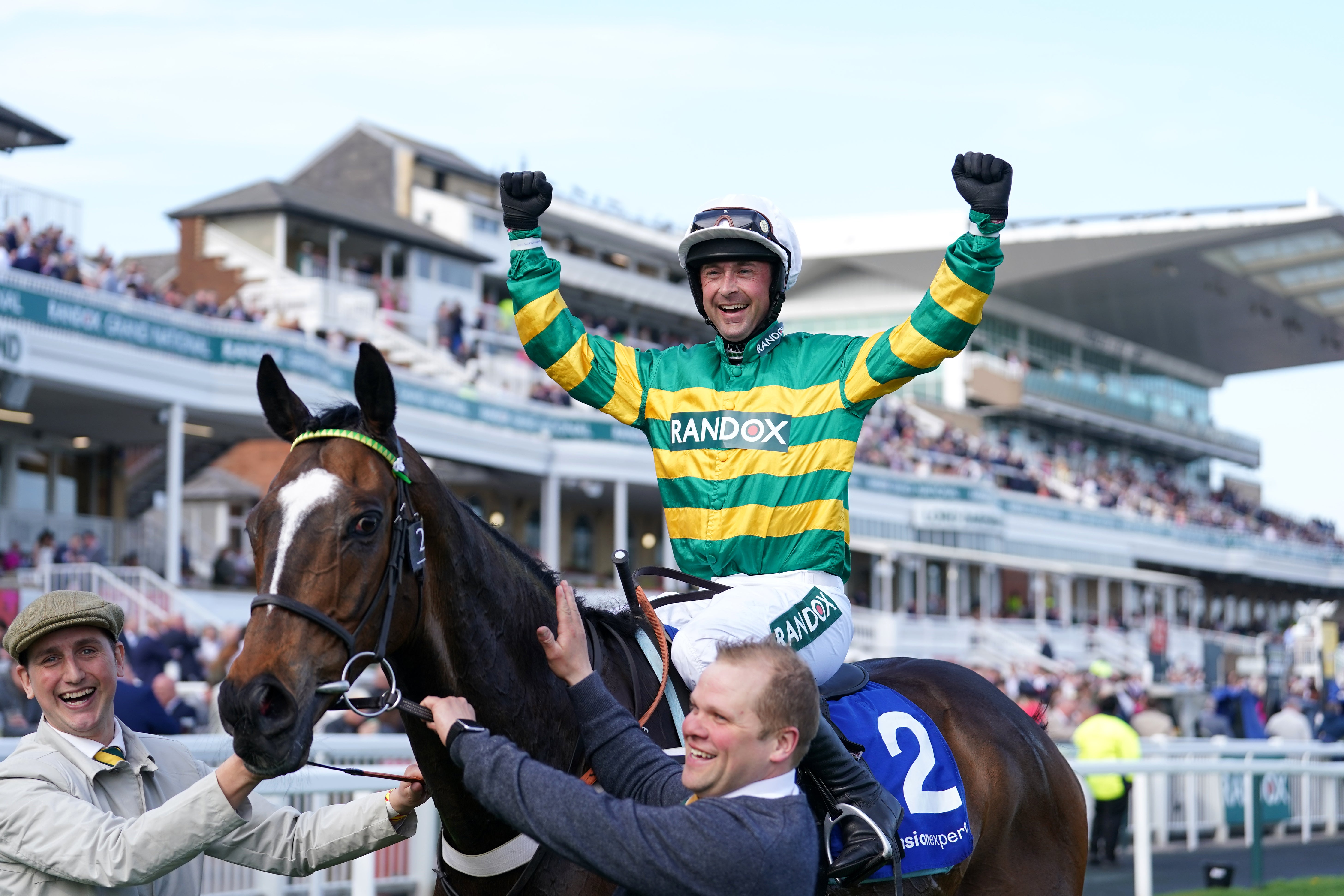 Jonbon wins the My Pension Expert Melling Chase on day two of the Grand National