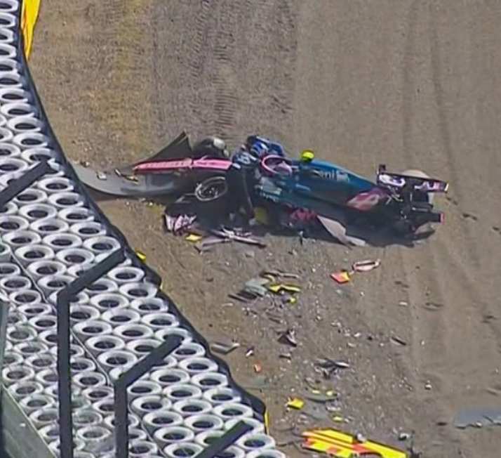 Jack Doohan crashed in practice at the Japanese Grand Prix on Friday