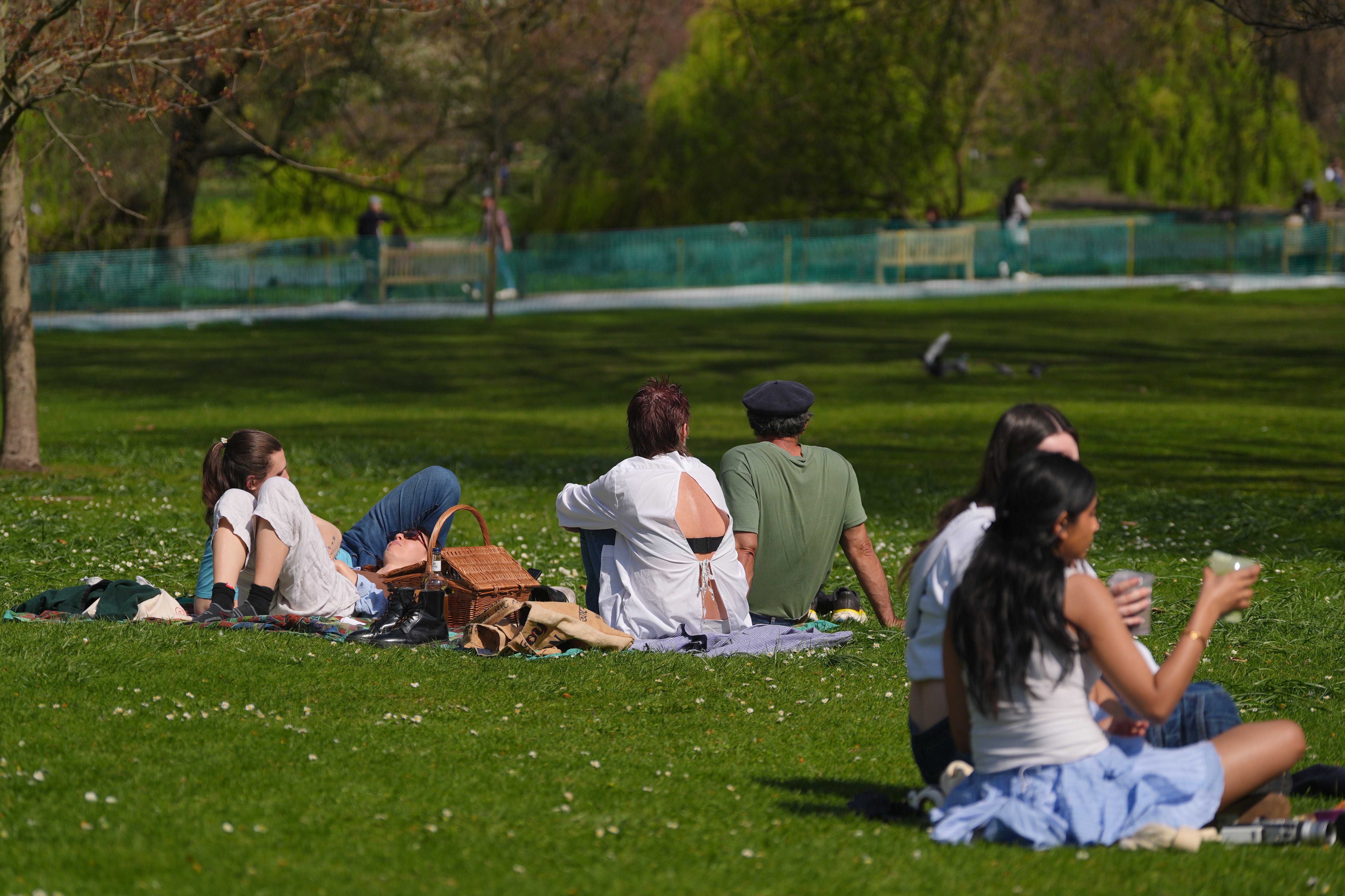 People have been making use of the warmer weather