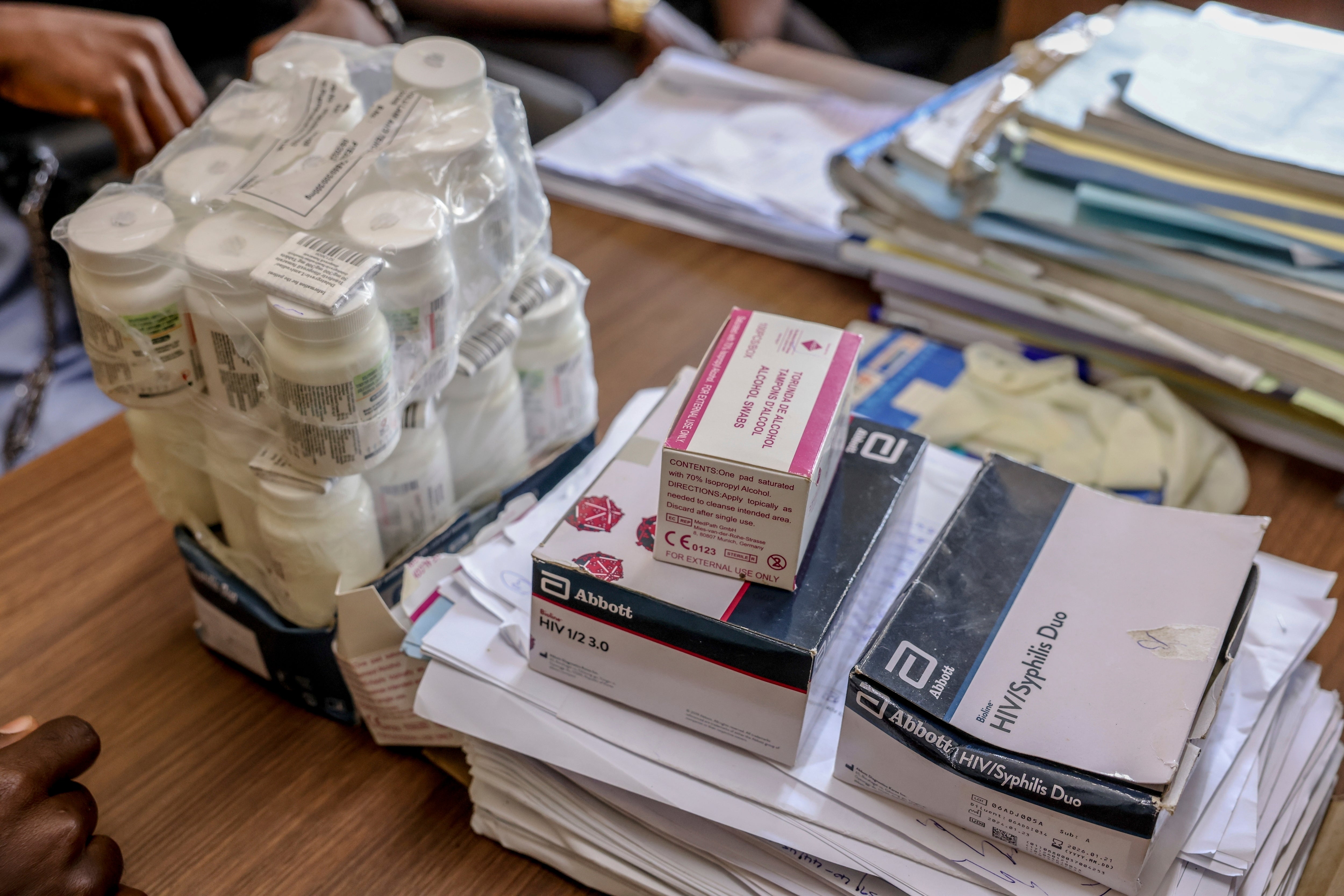 HIV medication prepared in Sierra Leone