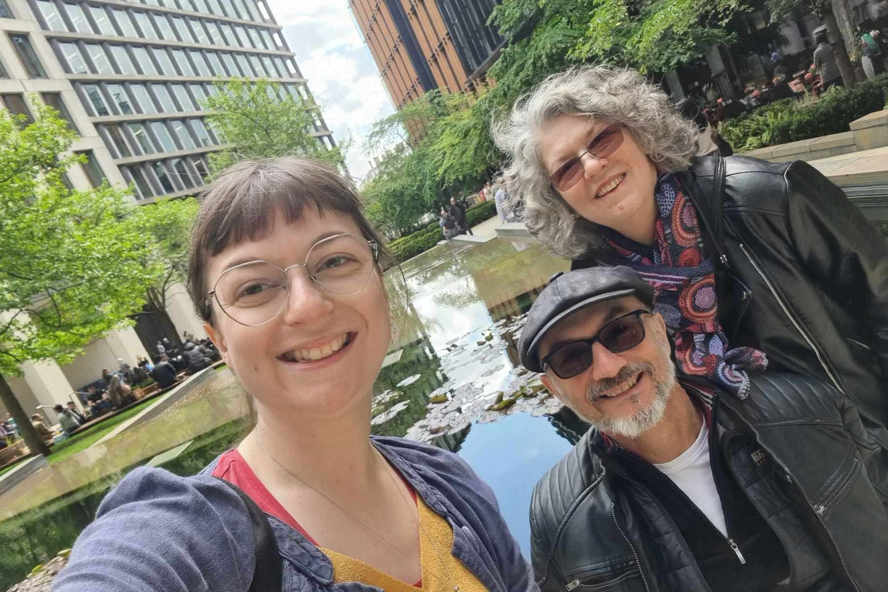 Rebecca Burke, left, has warned Britons not to go to the US after she was detained for 19 days (PA)