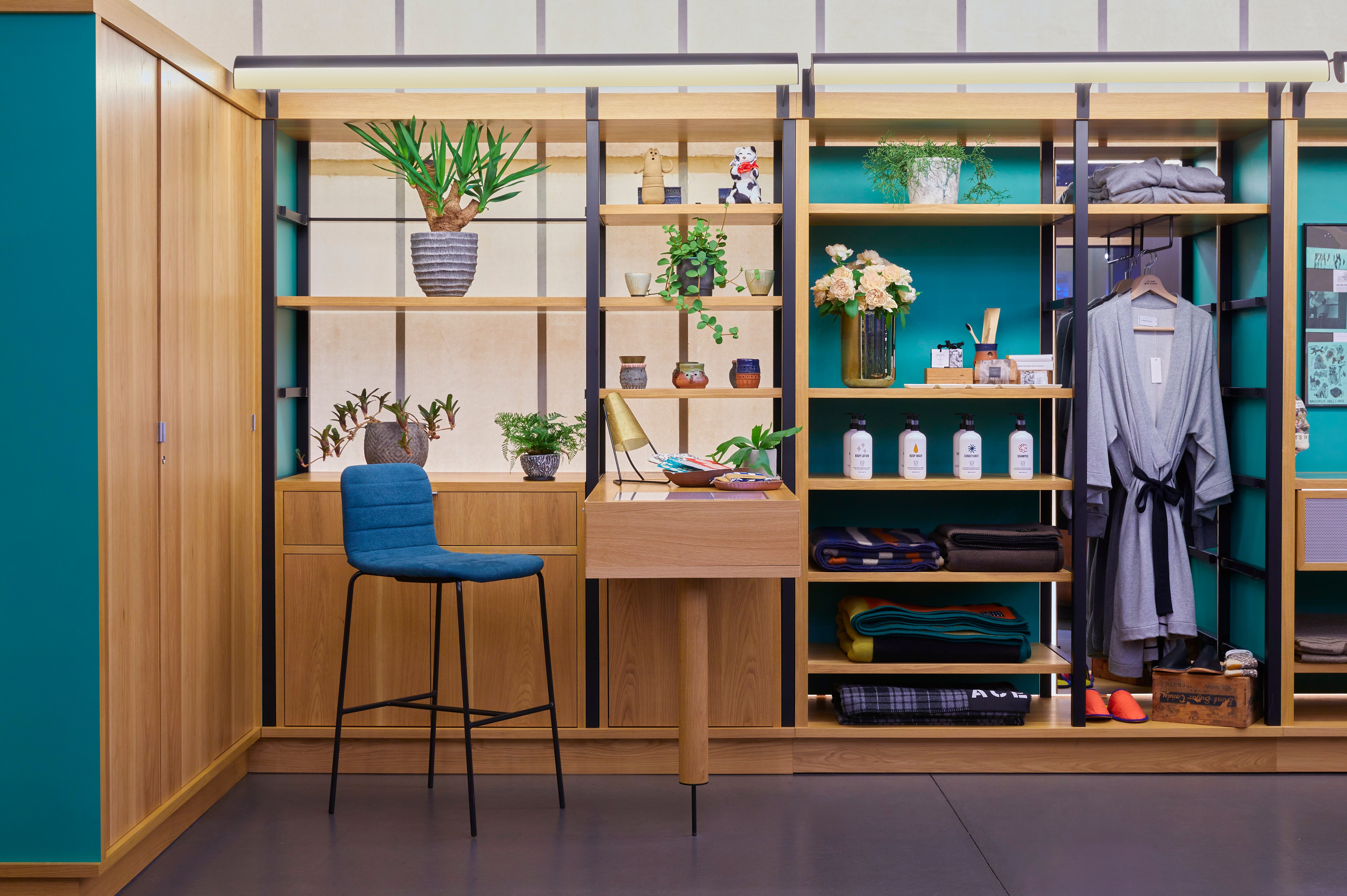 The Ace shop by reception in the Ace Hotel Kyoto