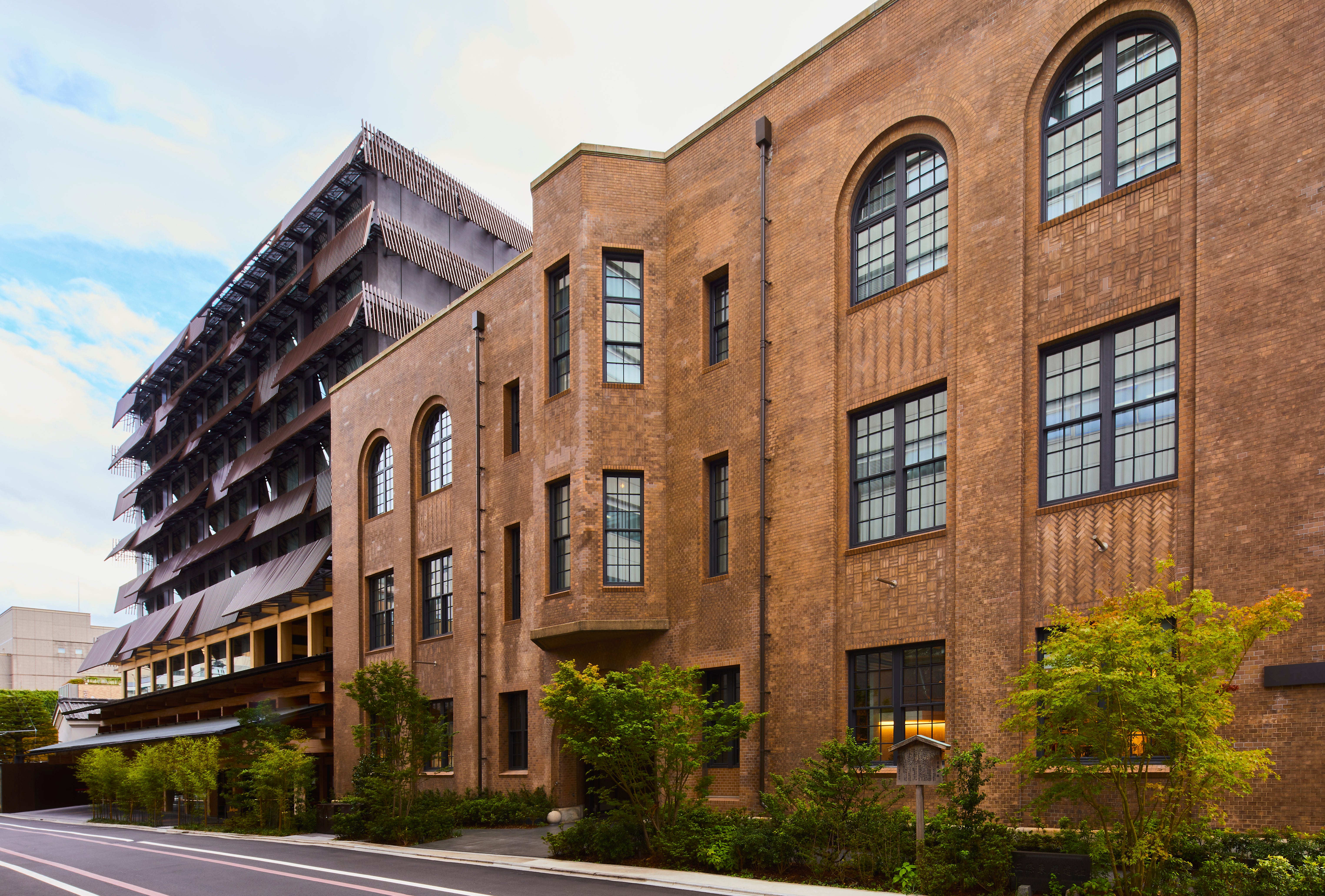 The exterior of Ace Hotel Kyoto in the former Telephone Exchange building
