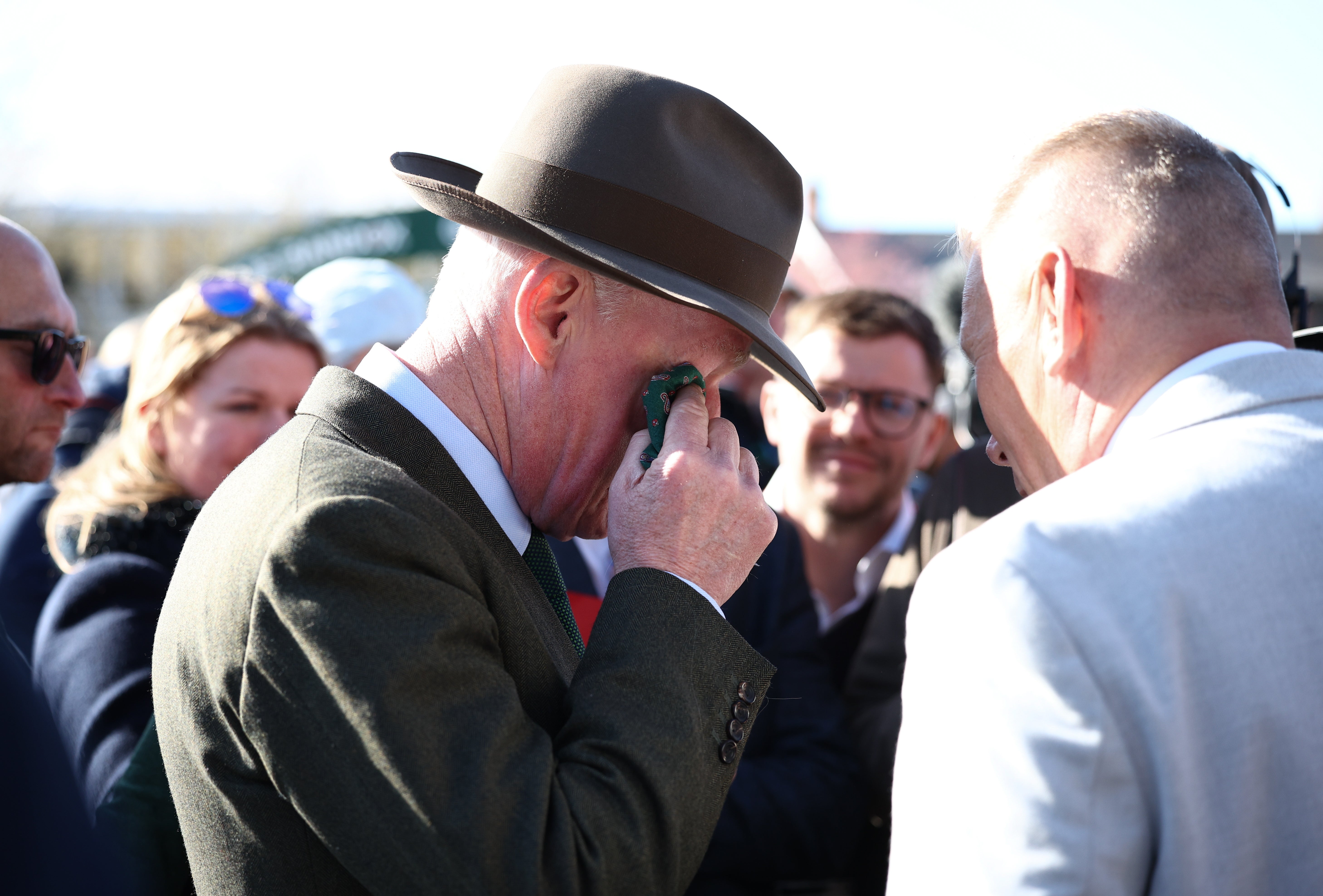 Willie Mullins overcome with emotion as son Patrick rides Grand National winner Nick Rockett