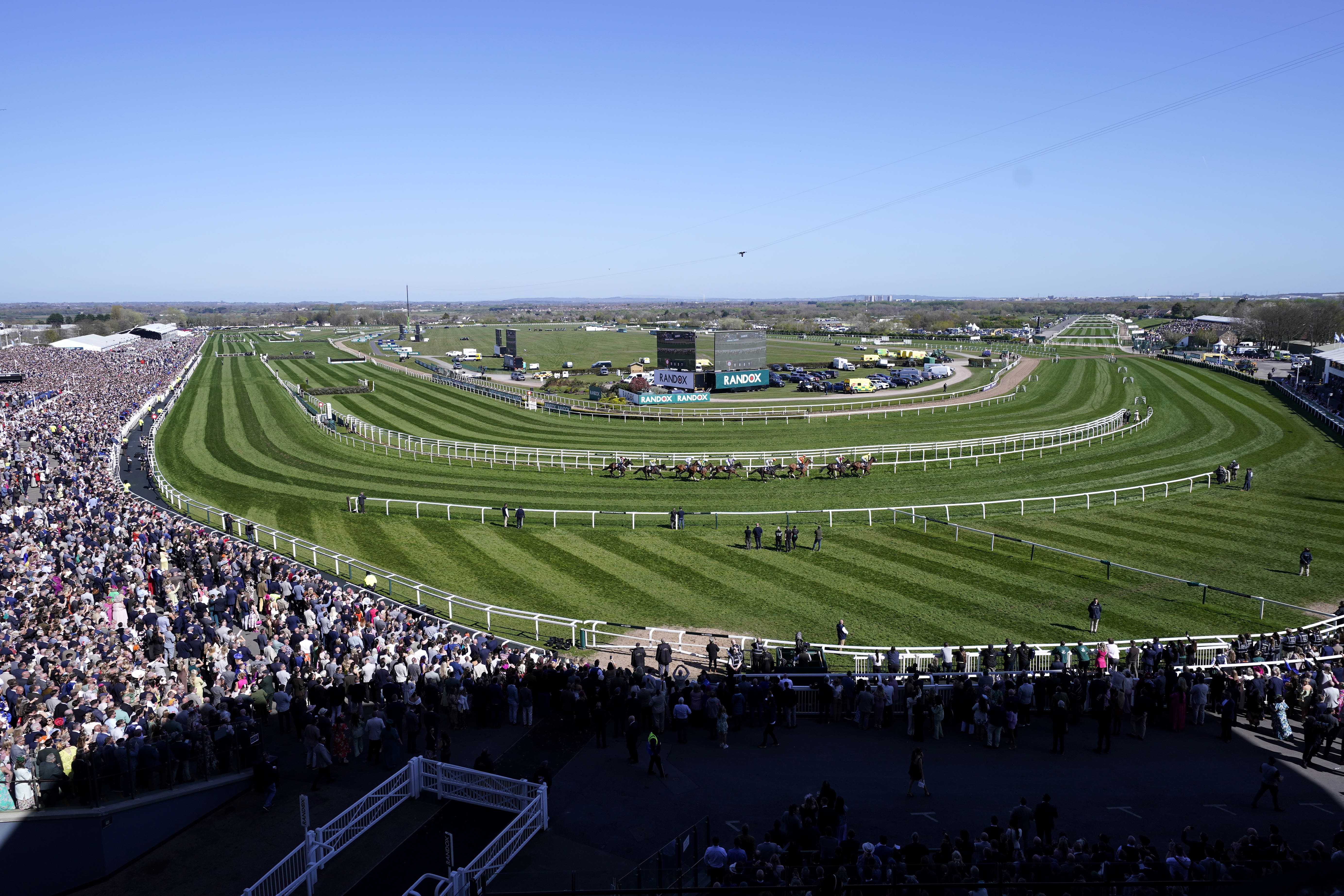 Thousands of fans enjoyed the Grand National (Danny Lawson/PA)
