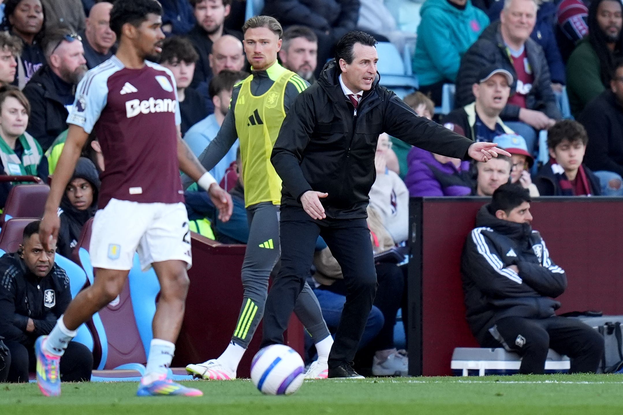 Unai Emery is preparing Aston Vila for their Champions League test (Jacob King/PA)