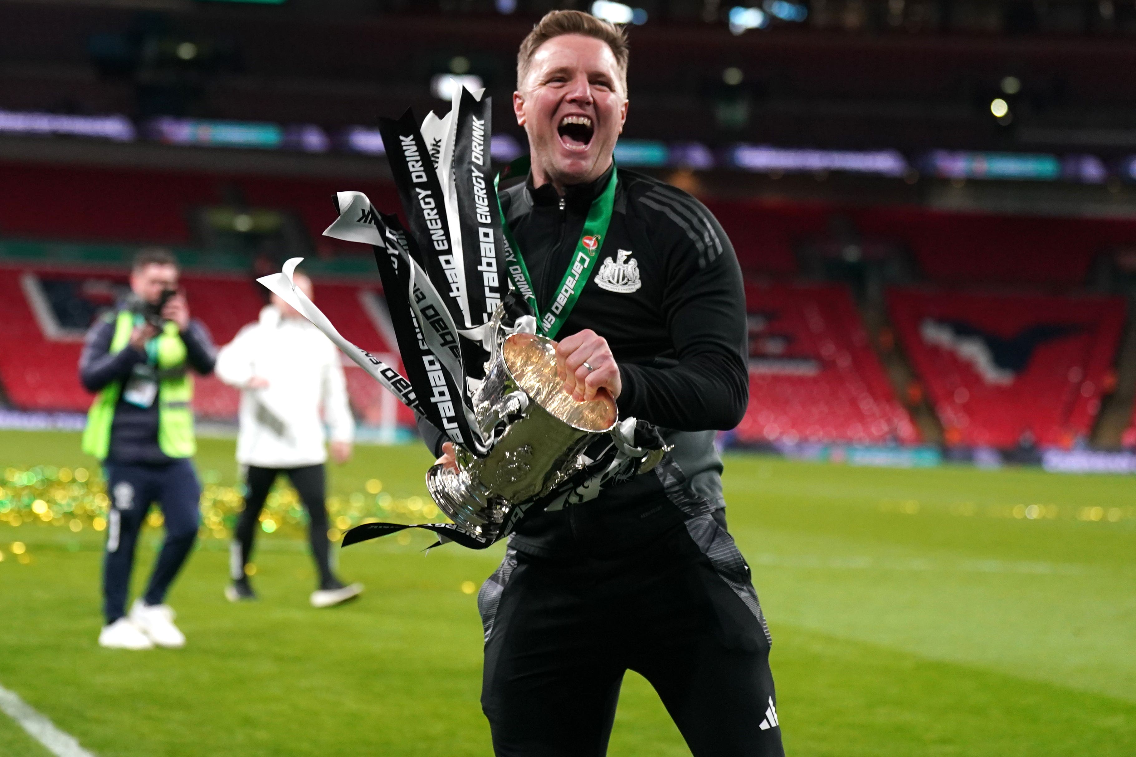 Newcastle boss Eddie Howe has found a work-life balance as a manager (Owen Humphreys/PA)