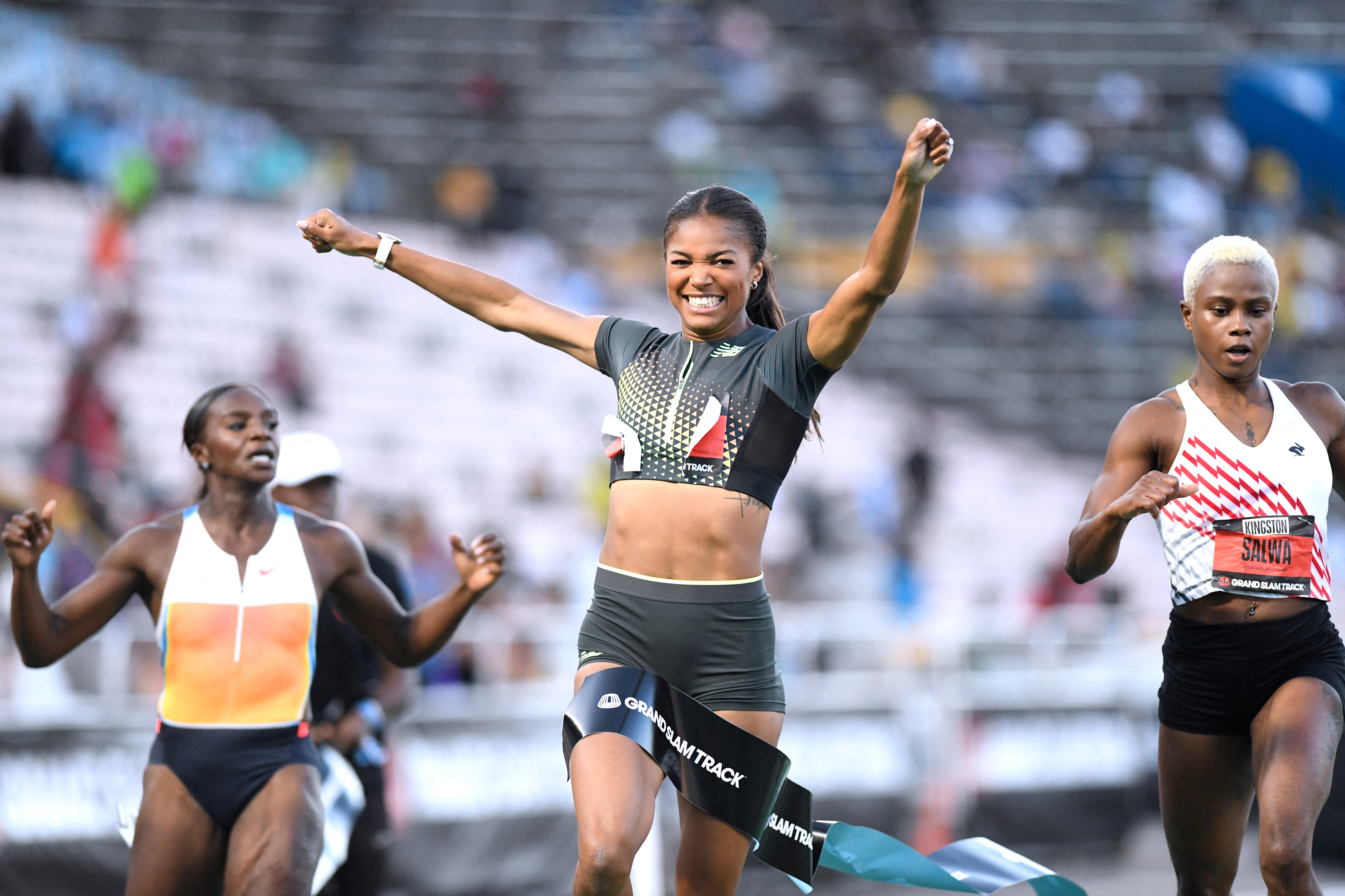 Gabby Thomas headlines Grand Slam Track winners on day one of first-ever event