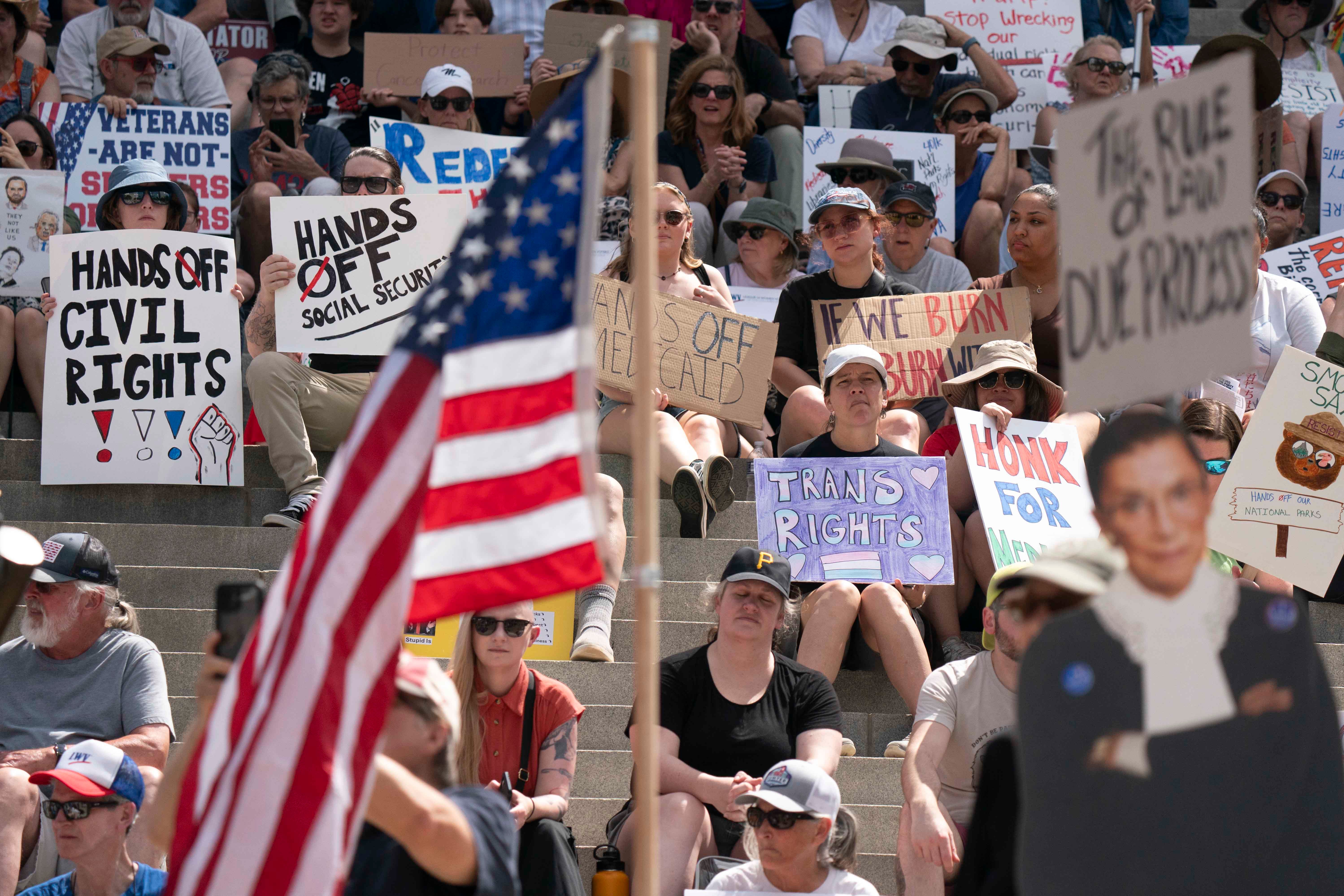 A demonstration at the statehouse in Columbia, South Carolina