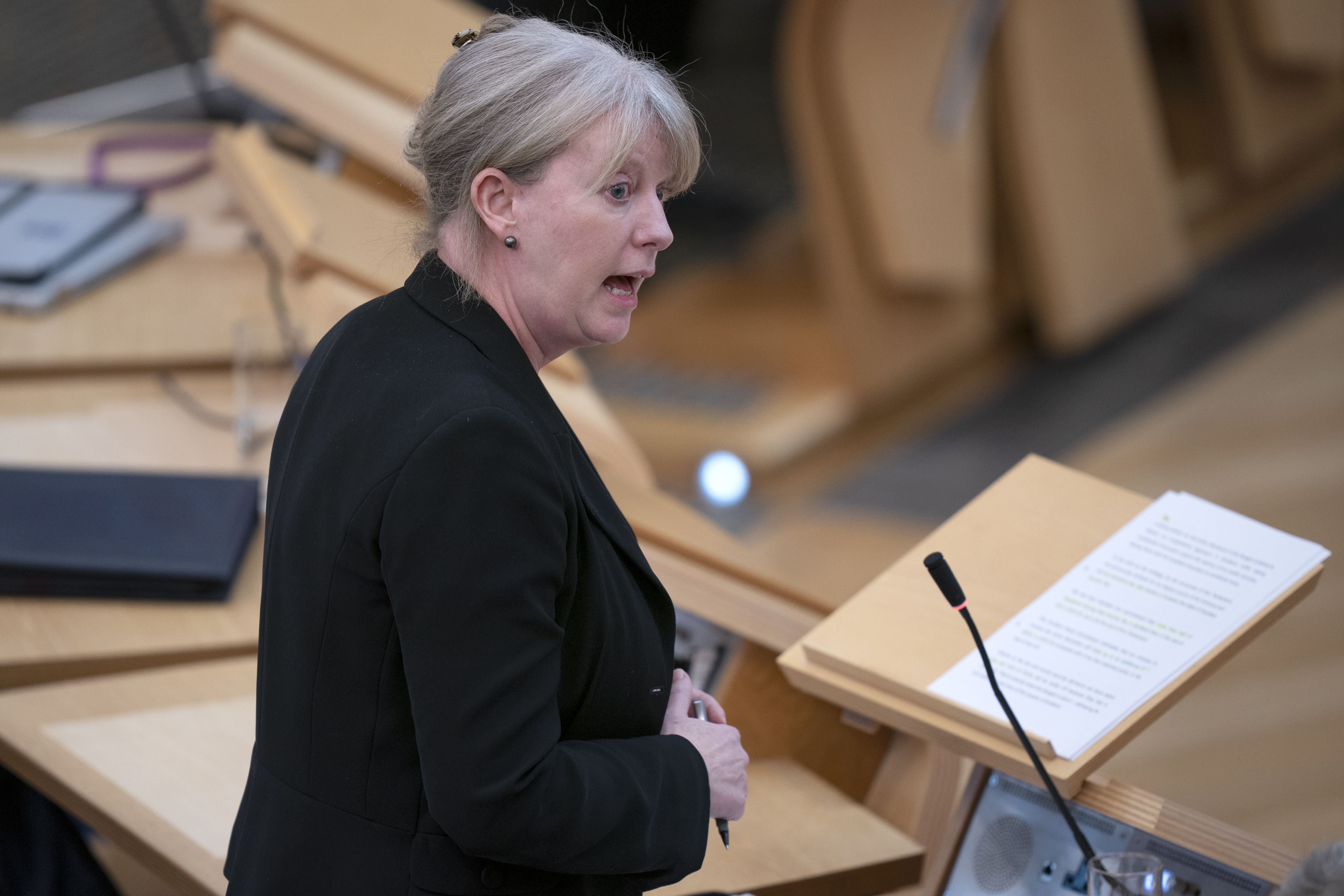 Shona Robison spoke as the increase took effect (Jane Barlow/PA)