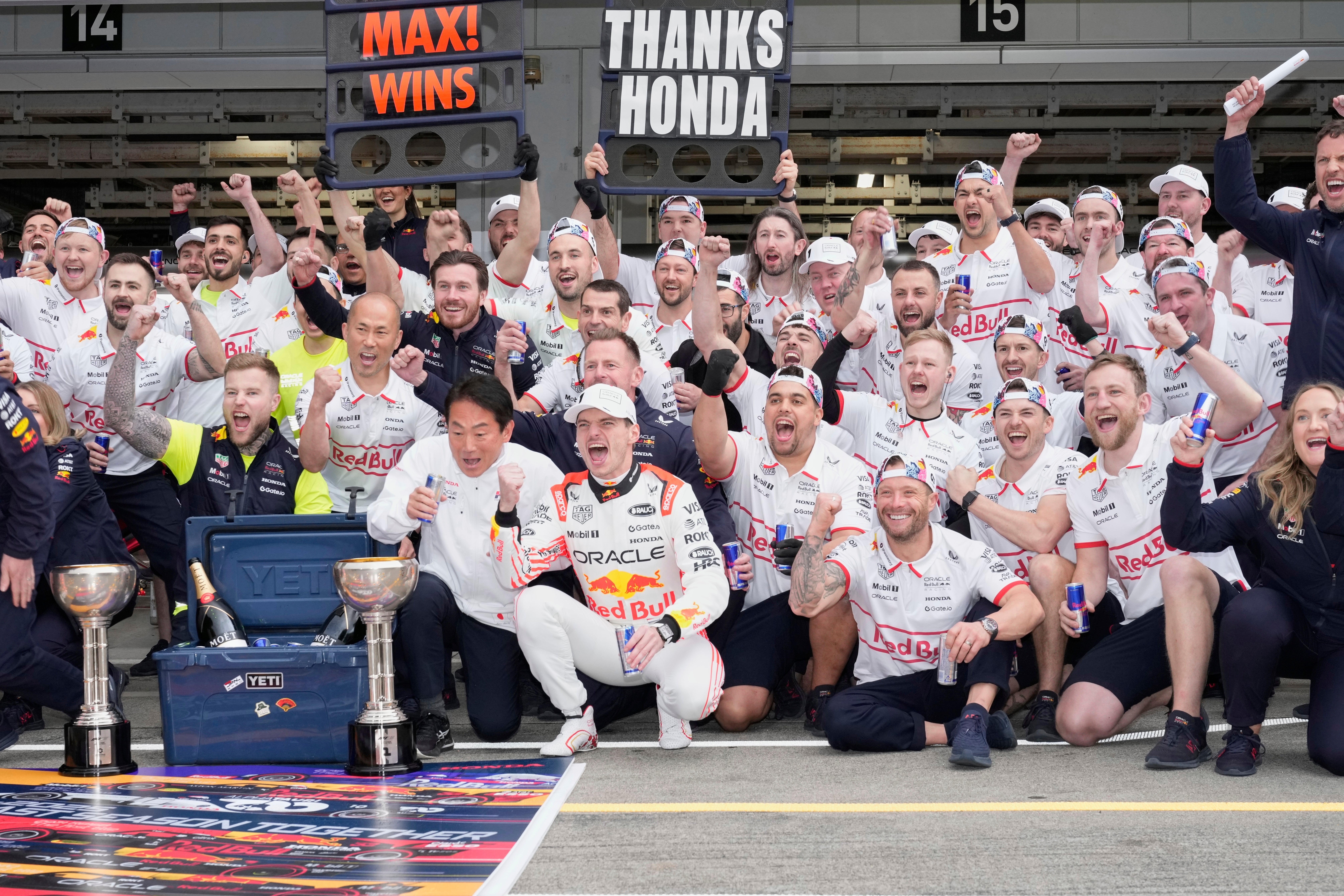 Red Bull claimed victory at their last Japanese GP with Honda