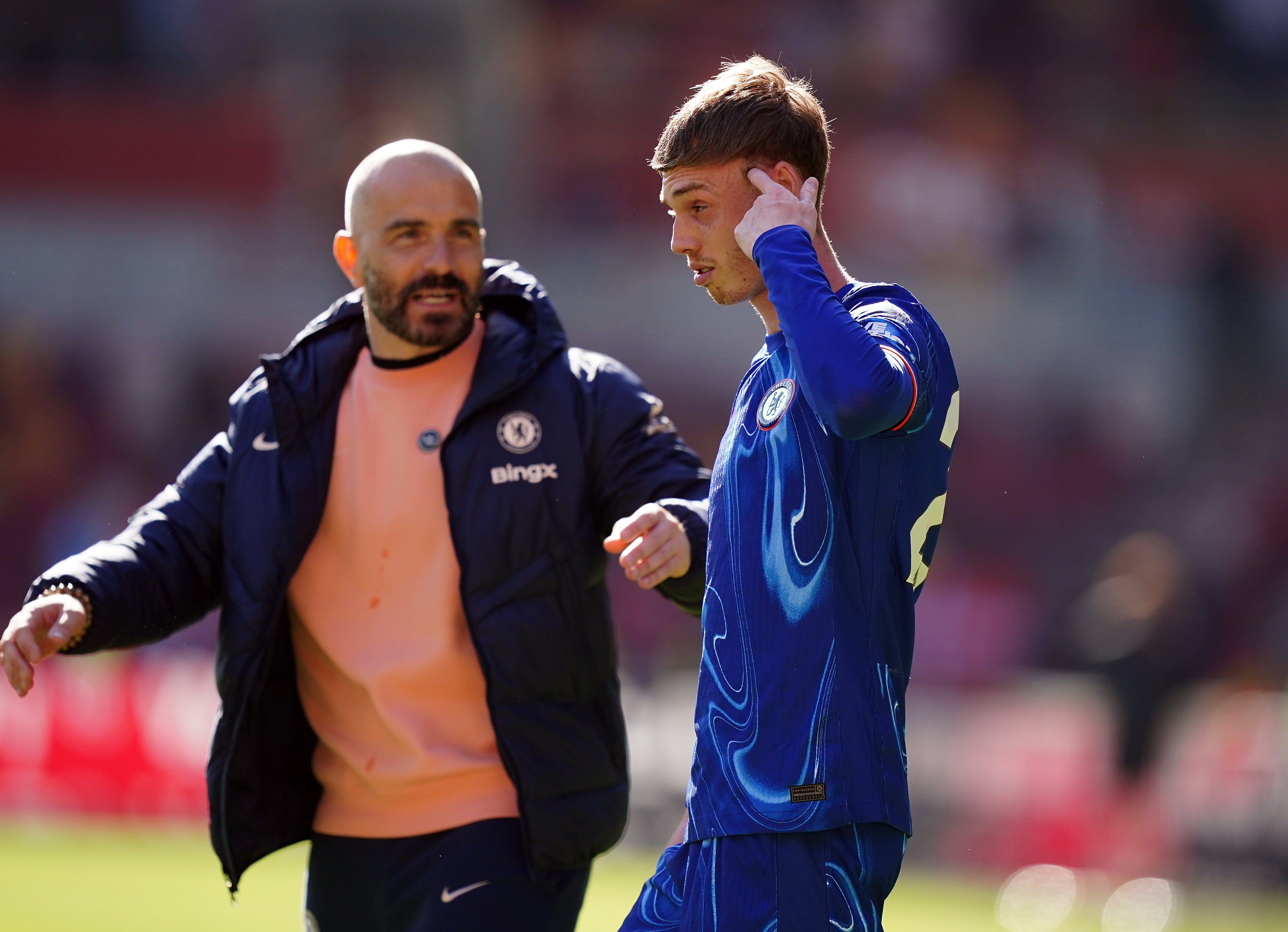 Enzo Maresca (left) decided to rest Cole Palmer due to Chelsea's busy schedule