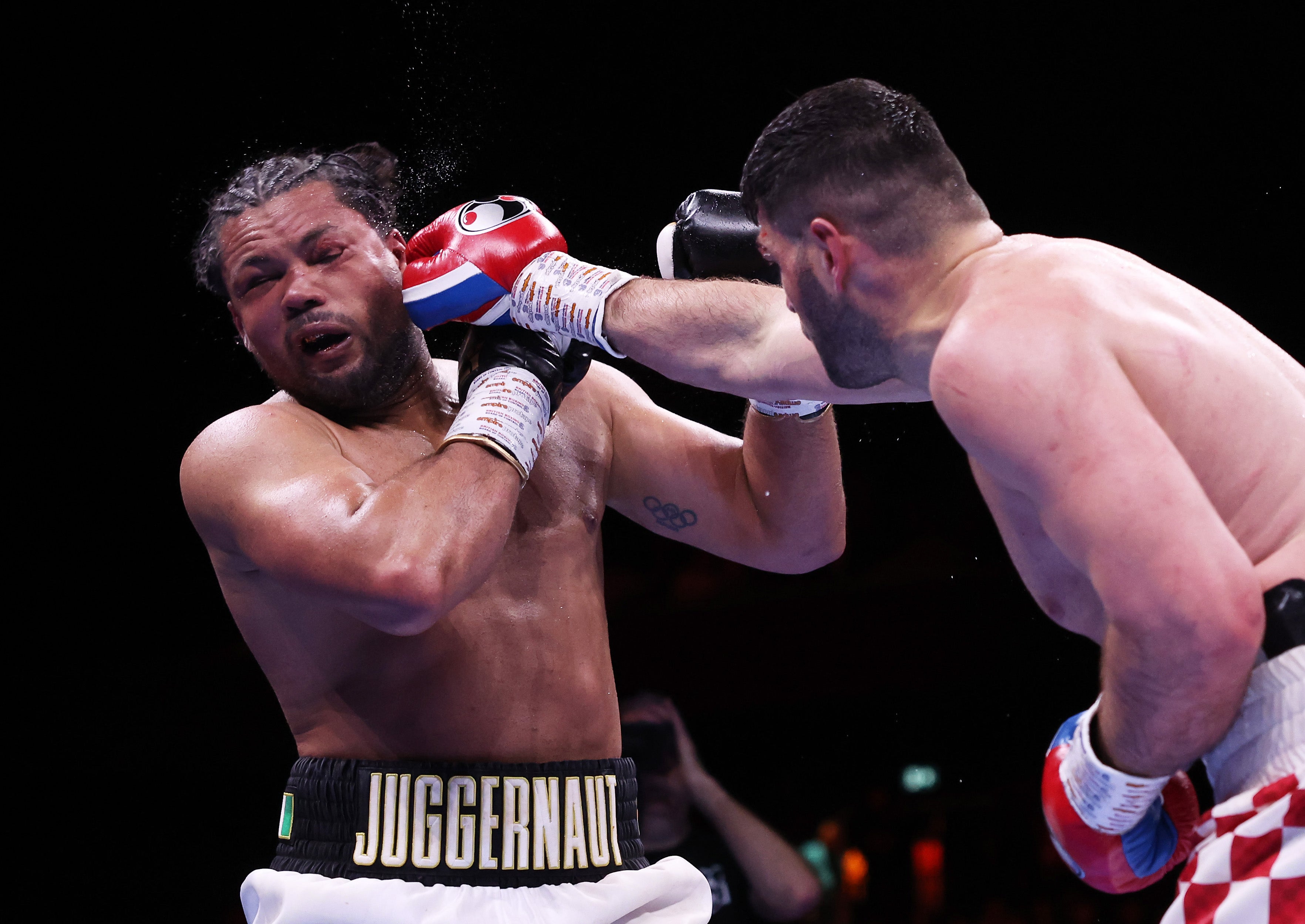 Joe Joyce (left) was beaten on points by an impressive Filip Hrgovic