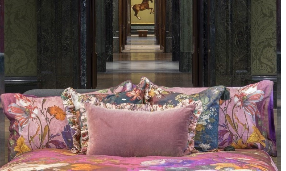 The bed will be adorned with M&S X National Gallery collection bedding