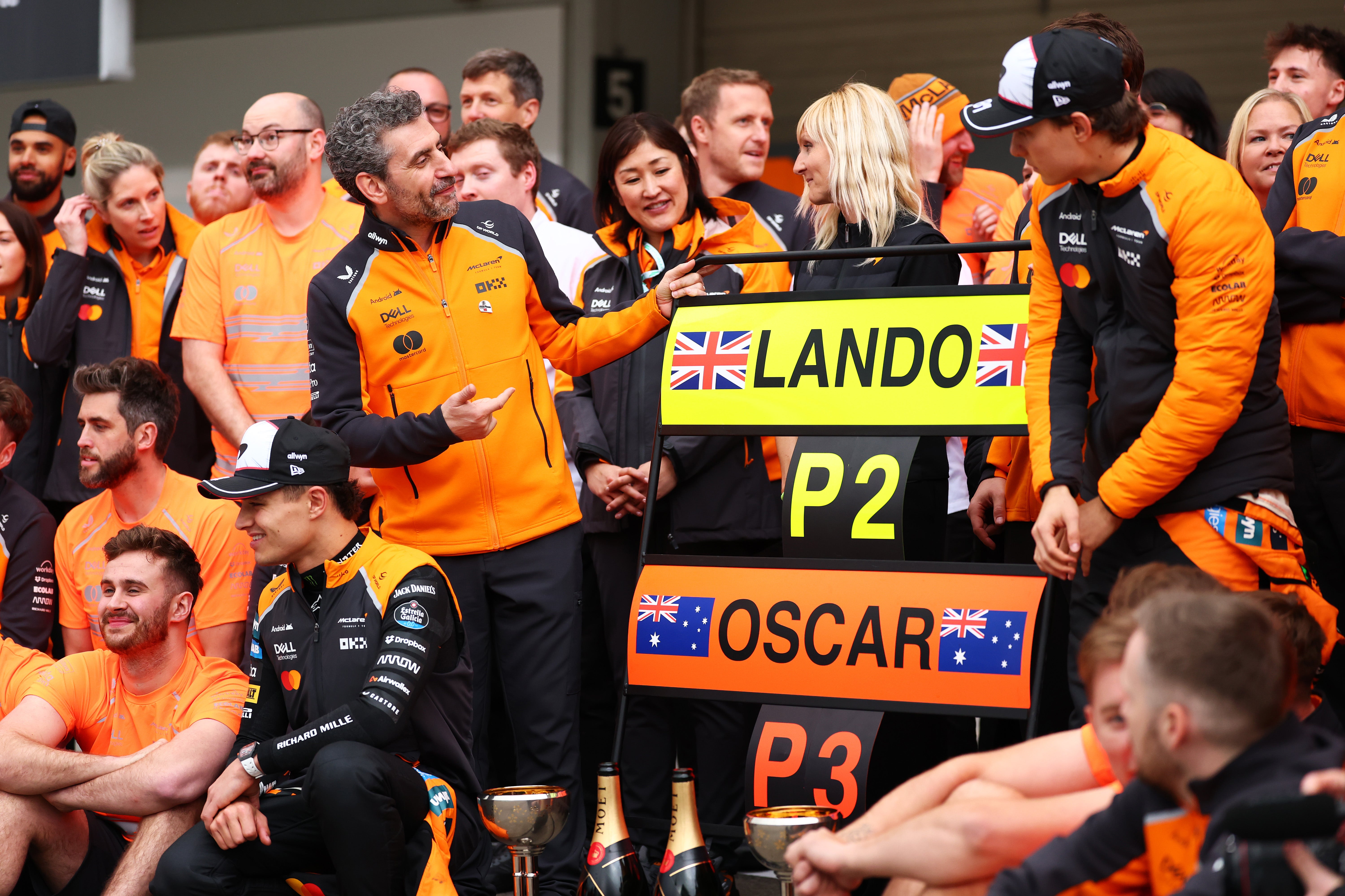 Lando Norris and Oscar Piastri finished second and third respectively in Japan