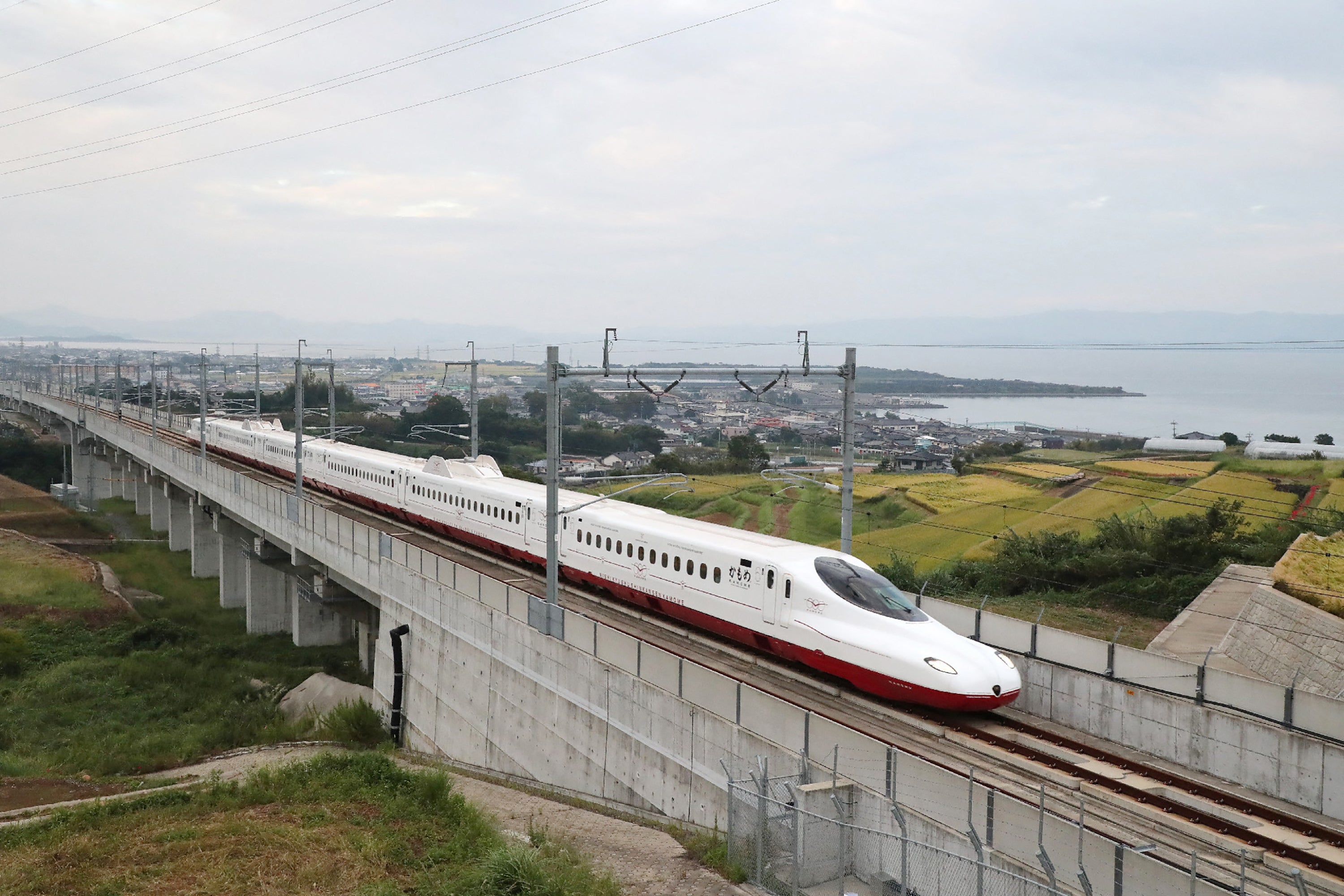 Japan’s high-speed Shinkansen bullet trains can reach speeds of up to 285 kilometres per hour