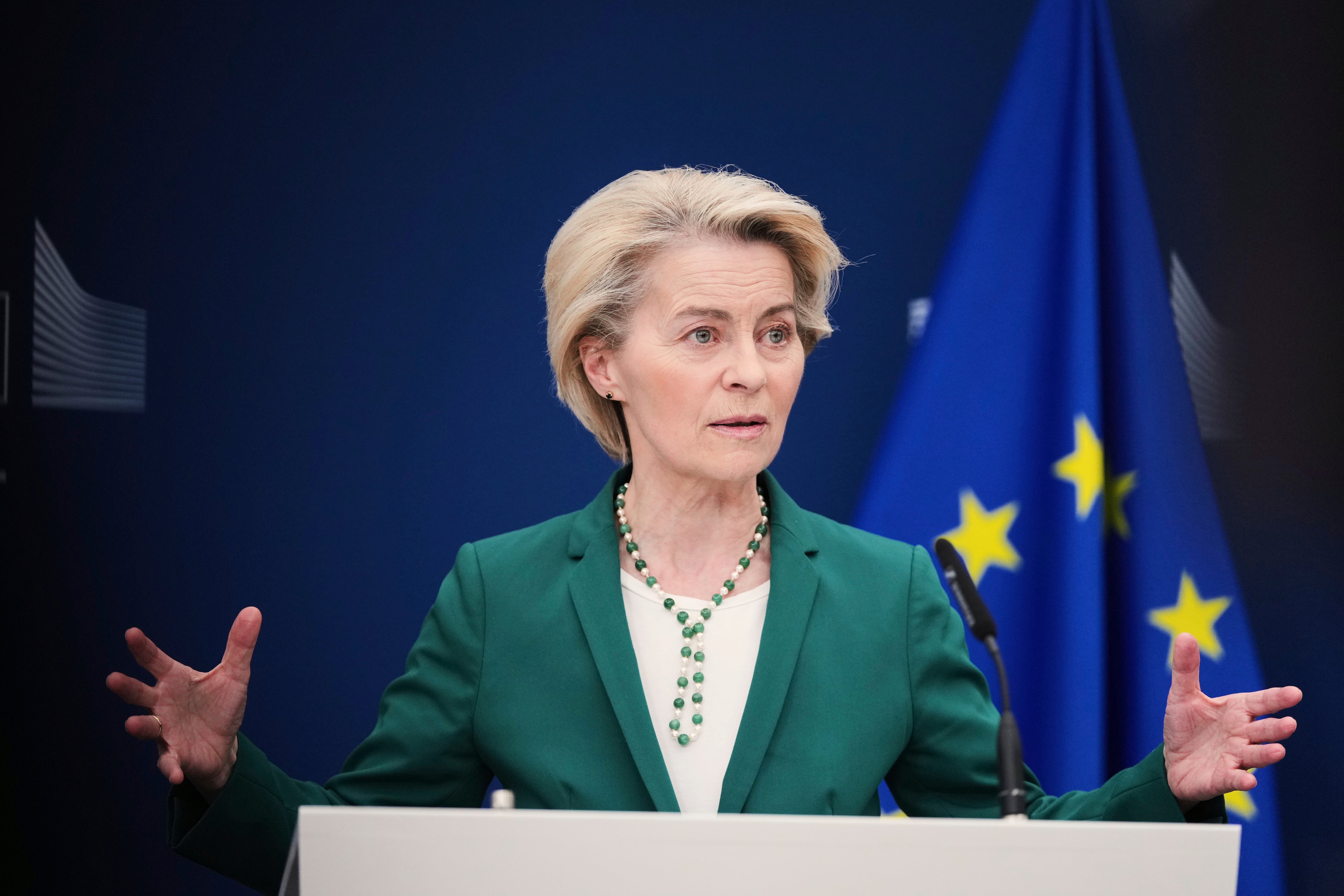 European Commission president Ursula von der Leyen offered Mr Trump a ‘zero for zero’ trade agreement on industrial goods