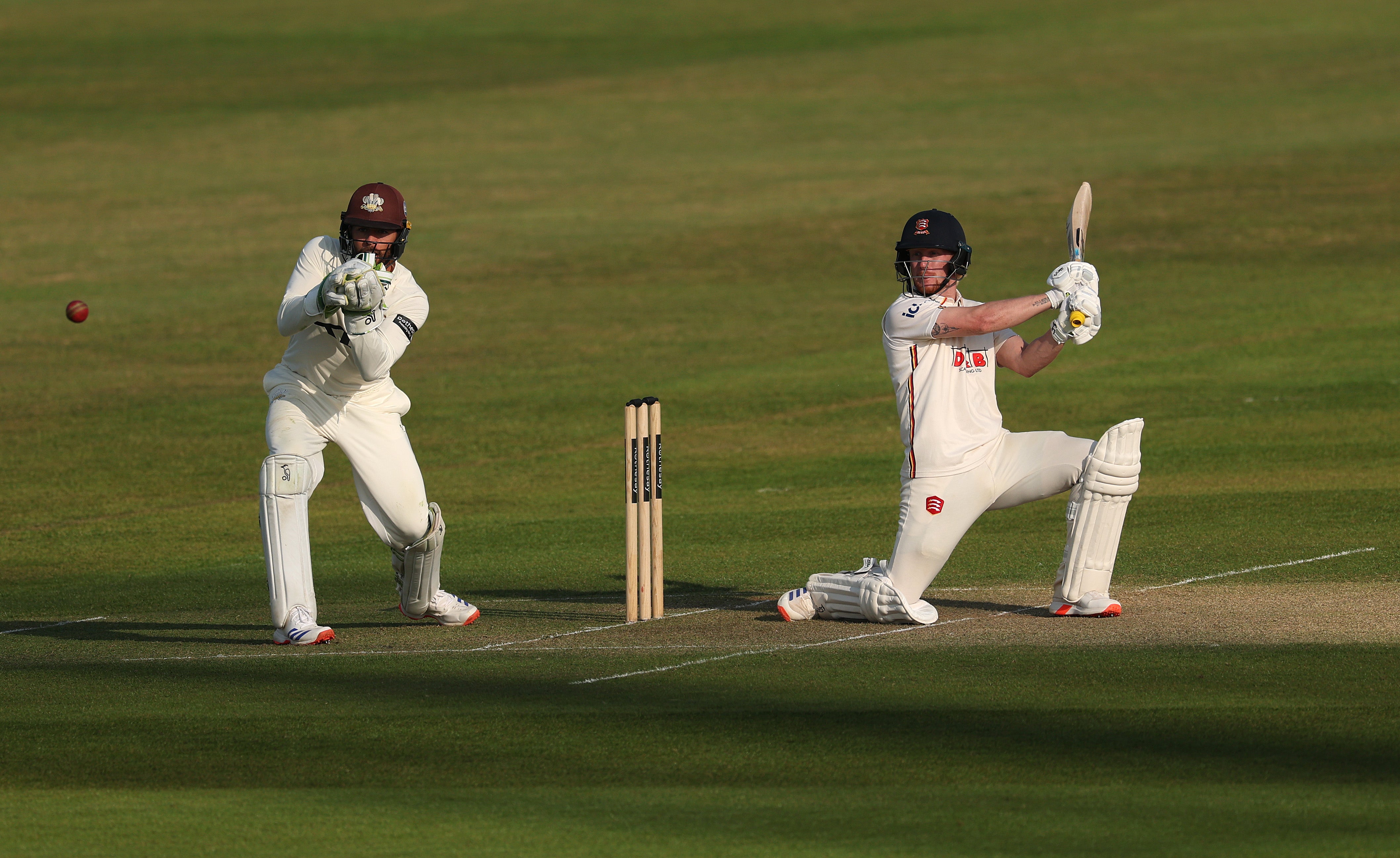 Jordan Cox scored a 100 at Chelmsford