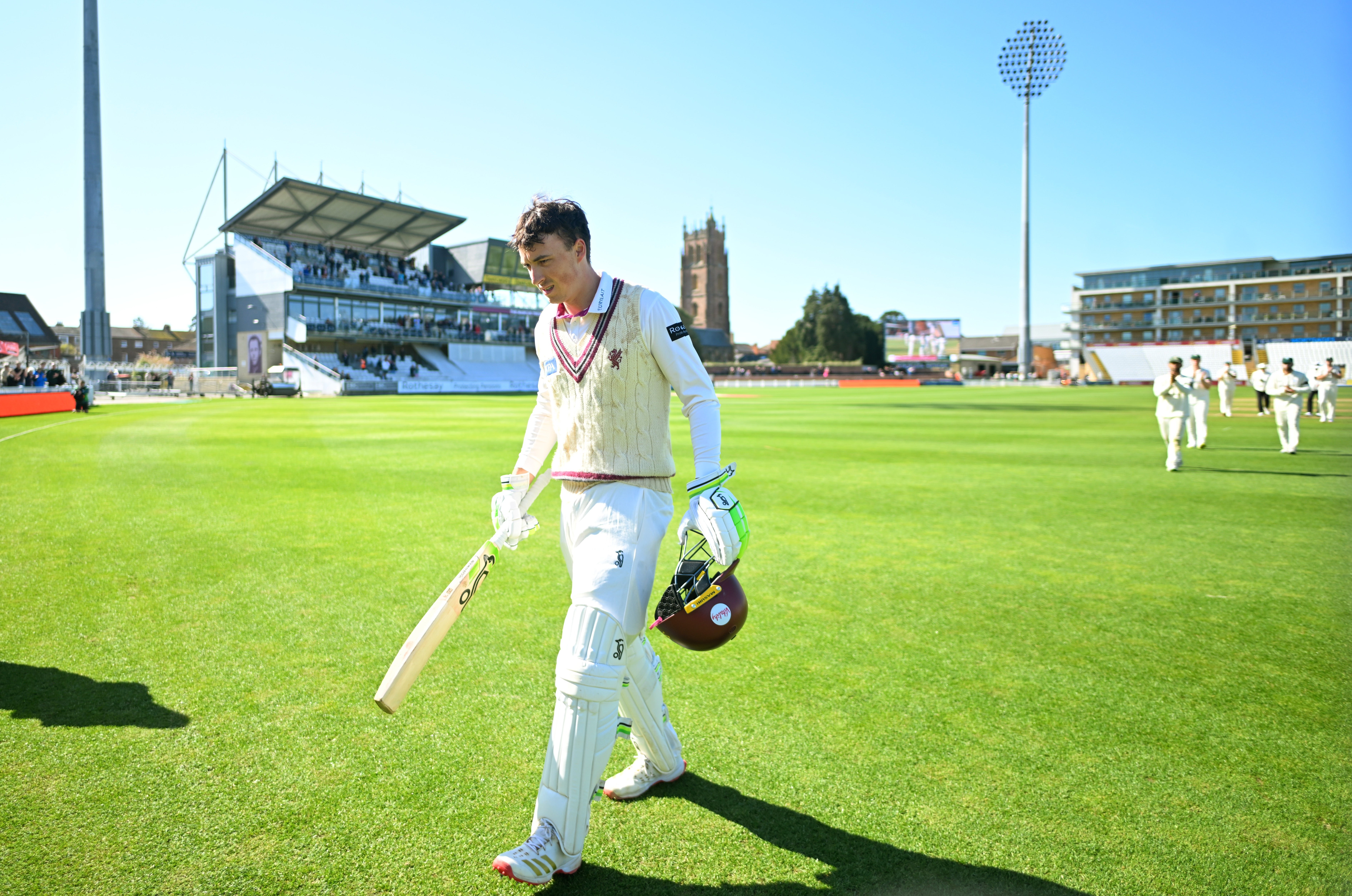 Tom Banton made a record-breaking 371 for Somerset at Taunton