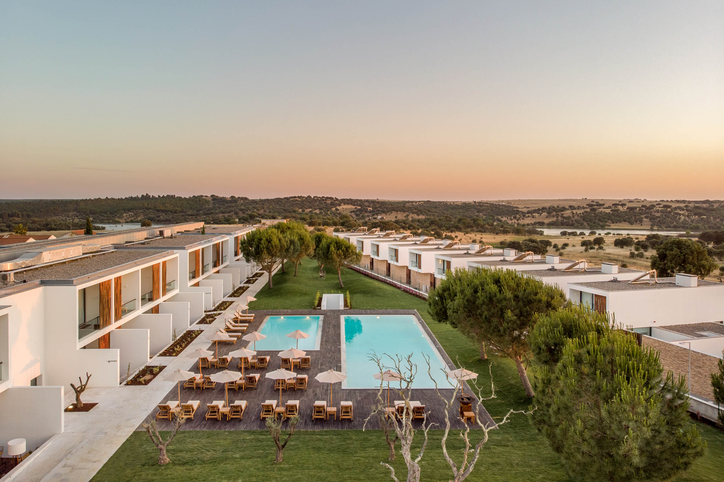 The hotel feels remote – but is only a 20-minute drive from Alentejo’s capital, Evora
