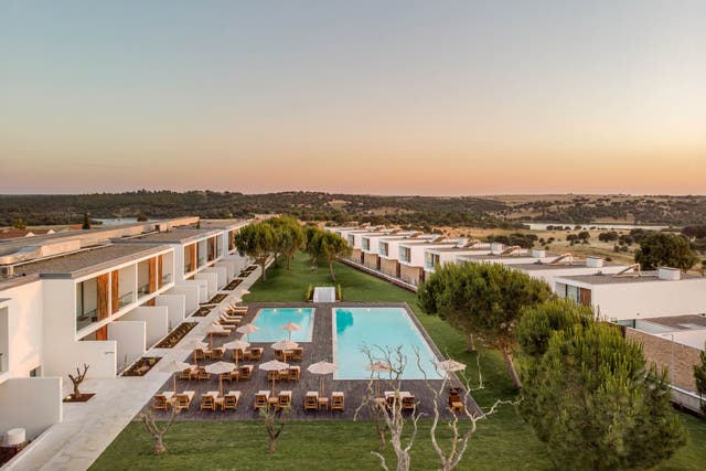 <p>The hotel feels remote – but is only a 20-minute drive from Alentejo’s capital, Evora</p>
